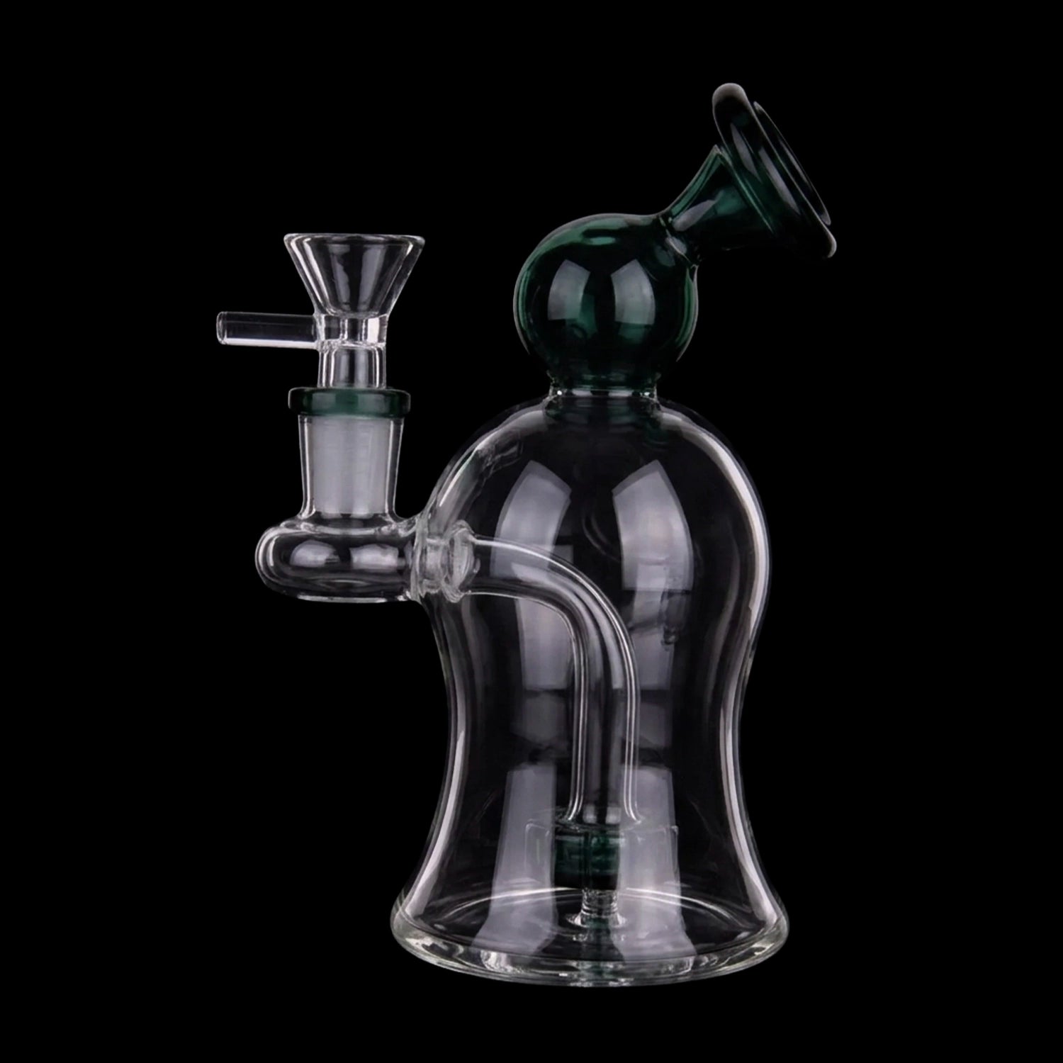 Smoke Cartel Bubble Bent Neck with Showerhead Bubbler Bong - 6 in.