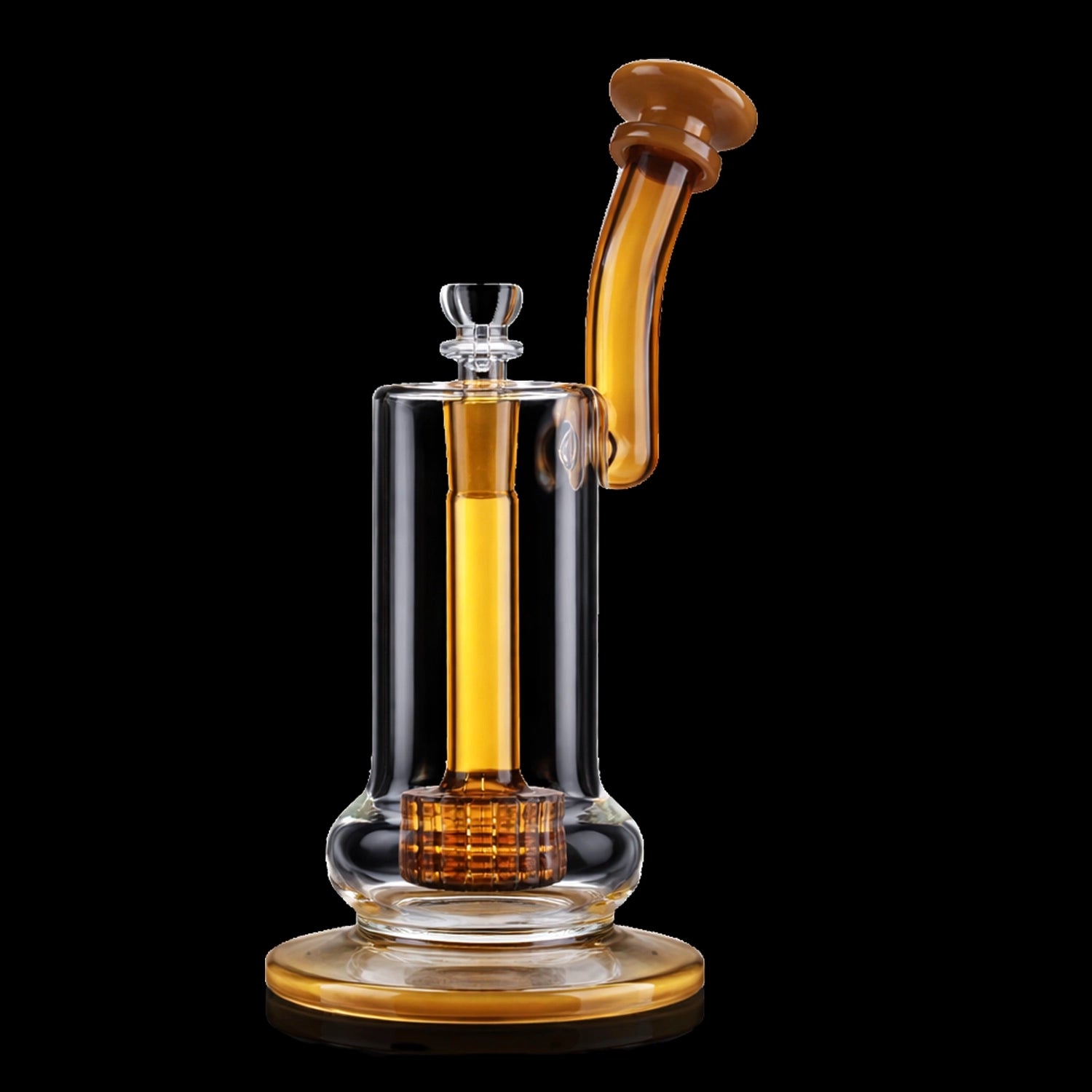 Smoke Cartel Bent Neck Matrix Perc Bubbler Bong - 9 in.