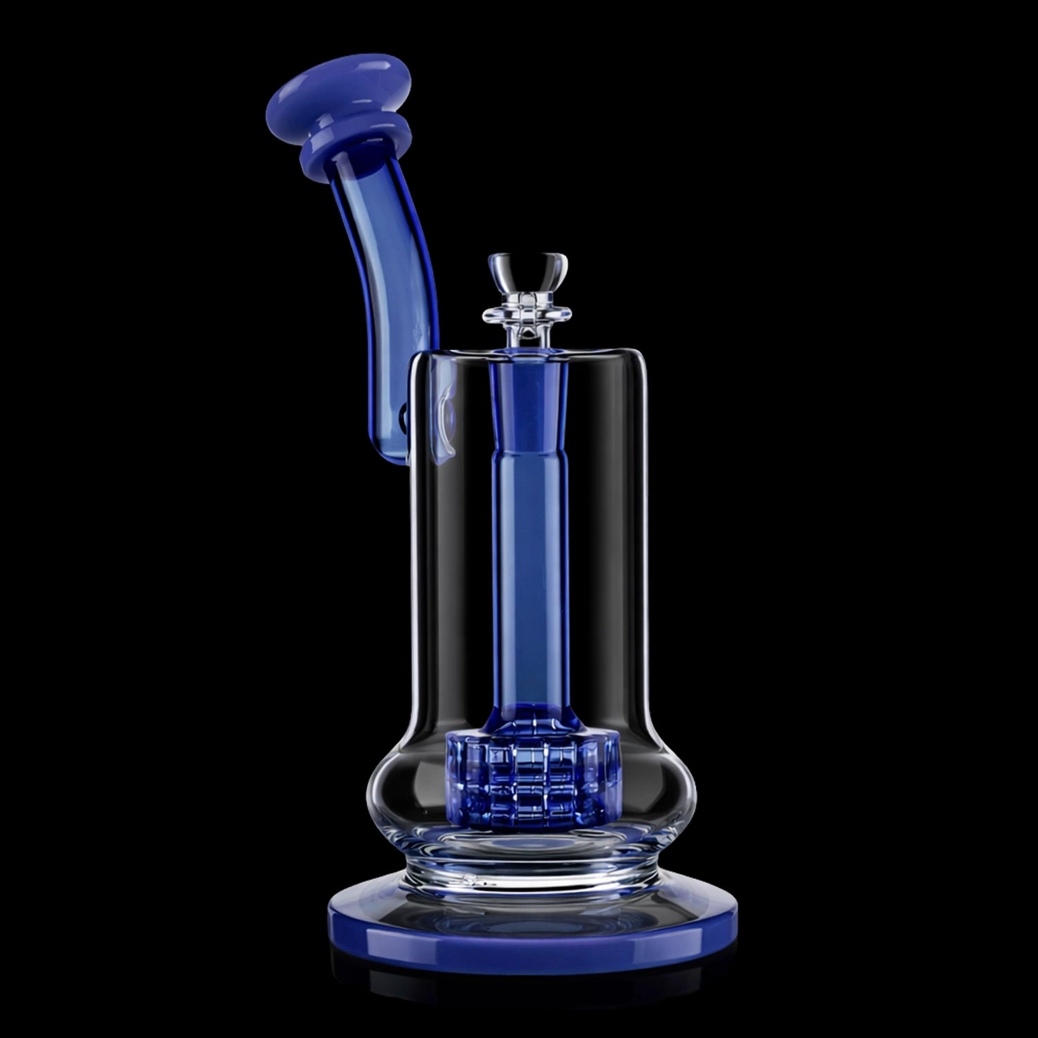 Smoke Cartel Bent Neck Matrix Perc Bubbler Bong - 9 in.