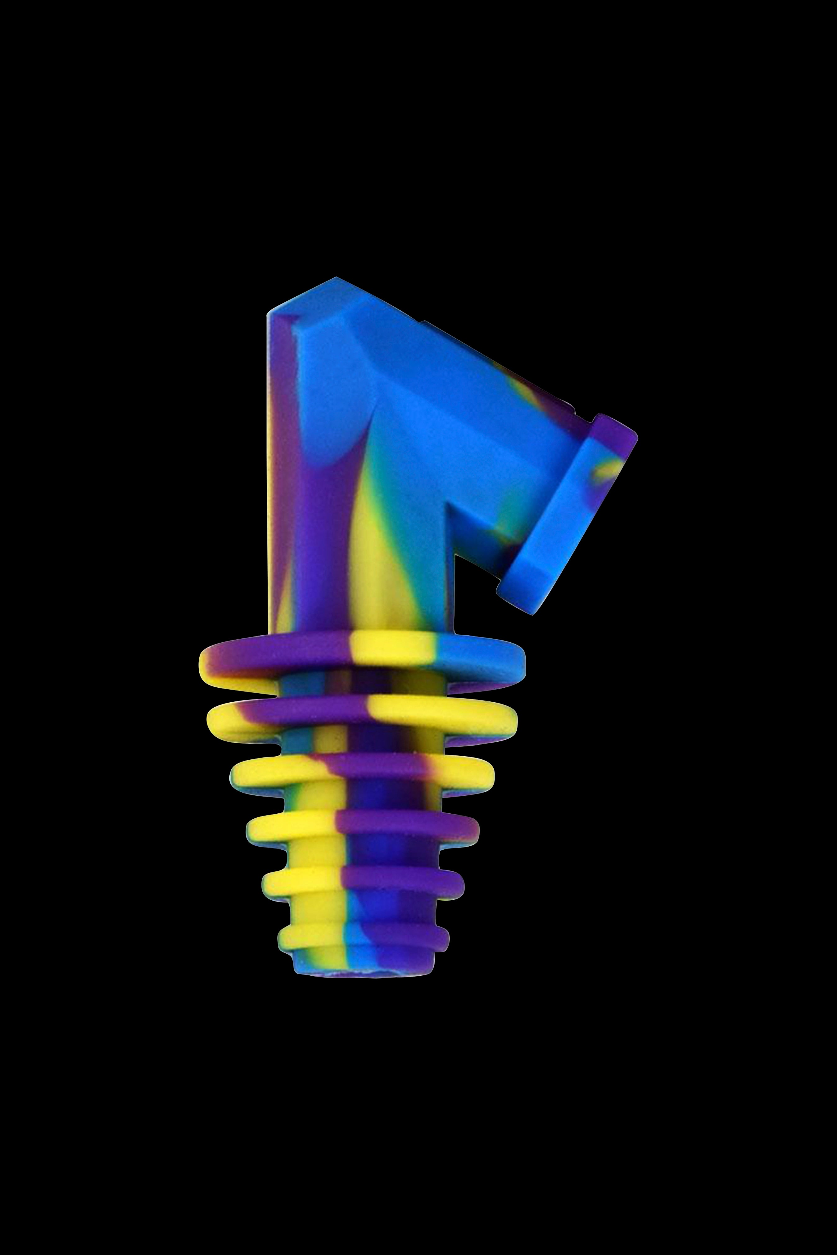 Colorful silicone dab nail for cannabis concentrates.