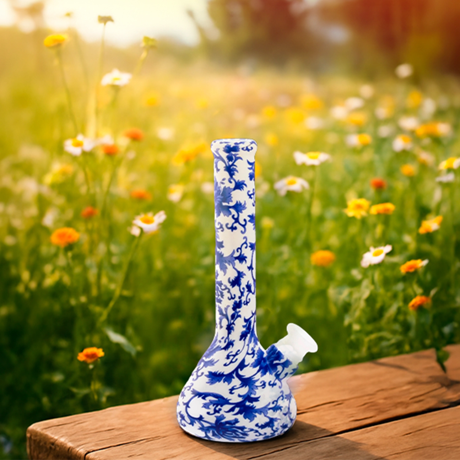 BONGS USA Floral Silicone Bong