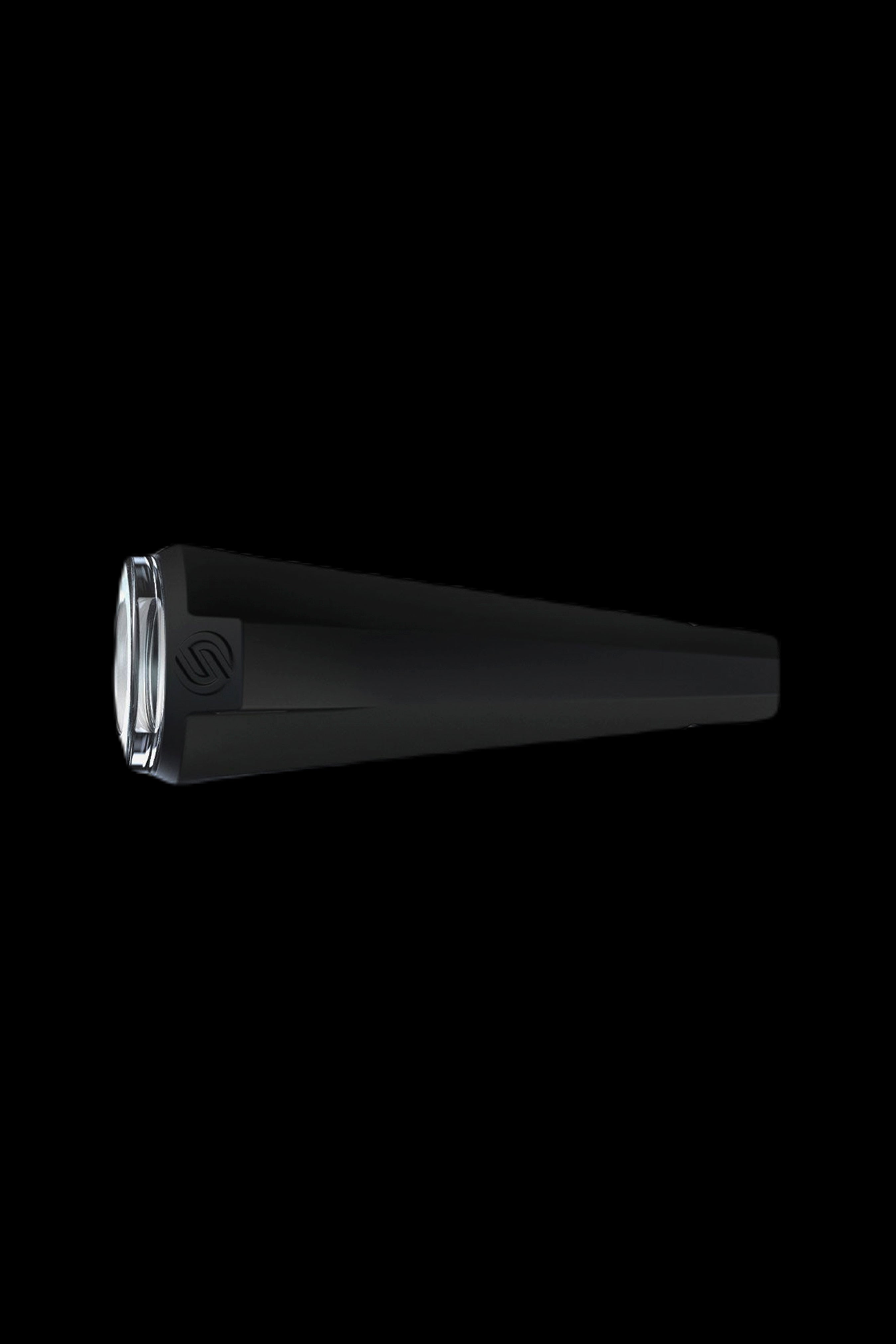Sleek black cannabis vaporizer pen.