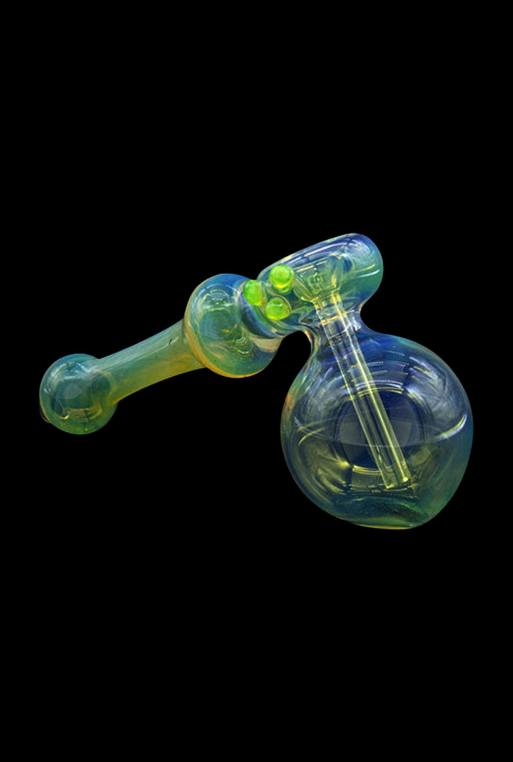 LA Pipes Fumed Bubbler Pipe - The Silver Hammer