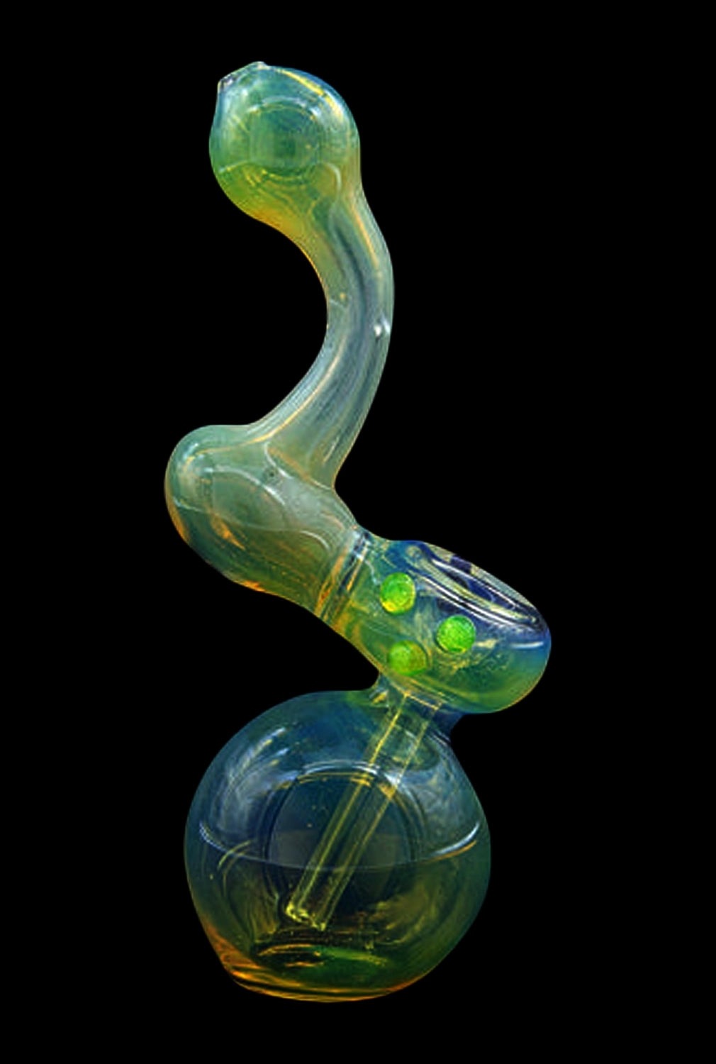 LA Pipes Silver Sherlock Fumed Bubbler