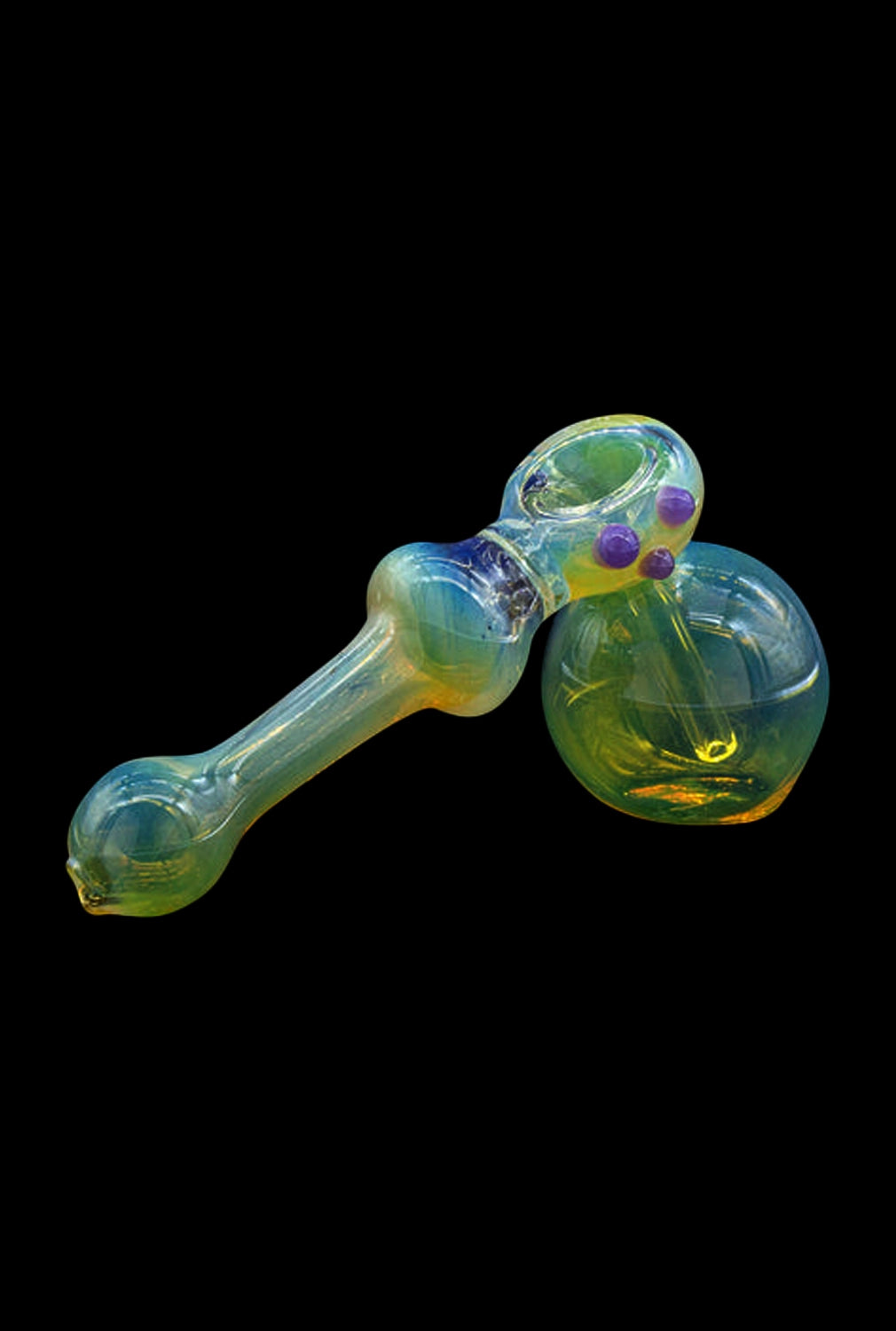 LA Pipes Fumed Bubbler Pipe - The Silver Hammer