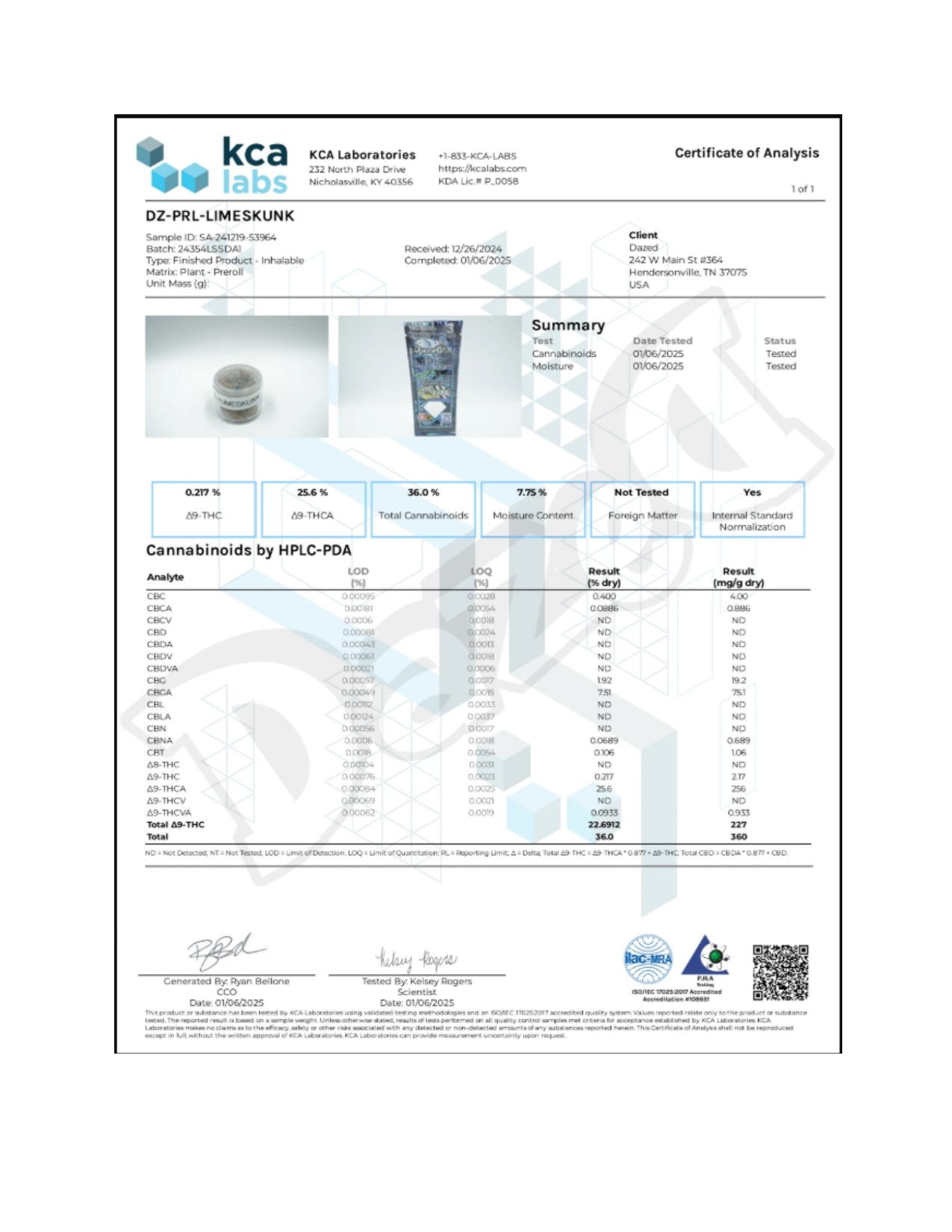 Dazed Icewalkerz THCA Pre-Rolls - .75g / 1pc / Assorted Strains - 25CT JAR