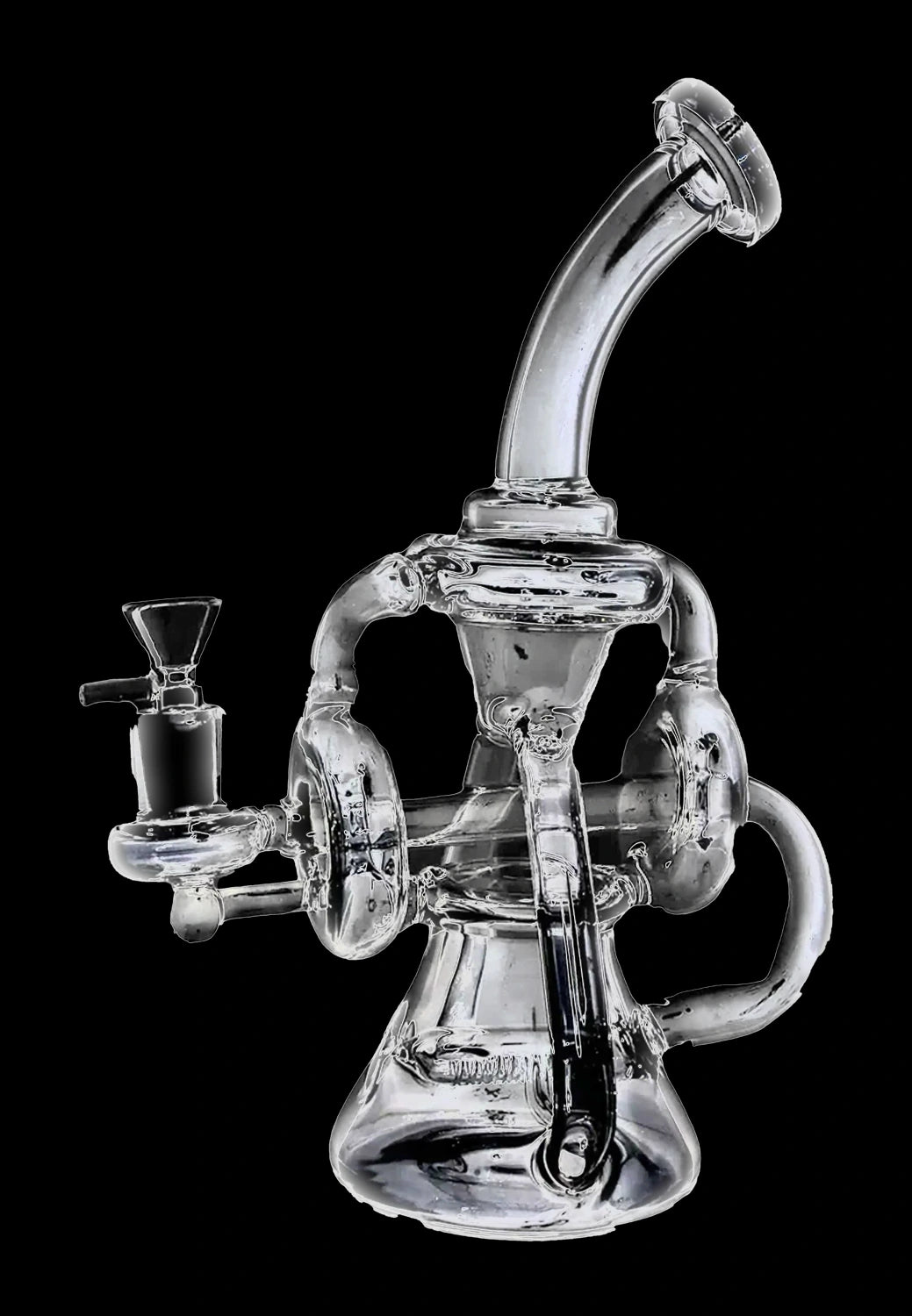 Smoke Cartel Scientific Recycler with Bent Neck Bong