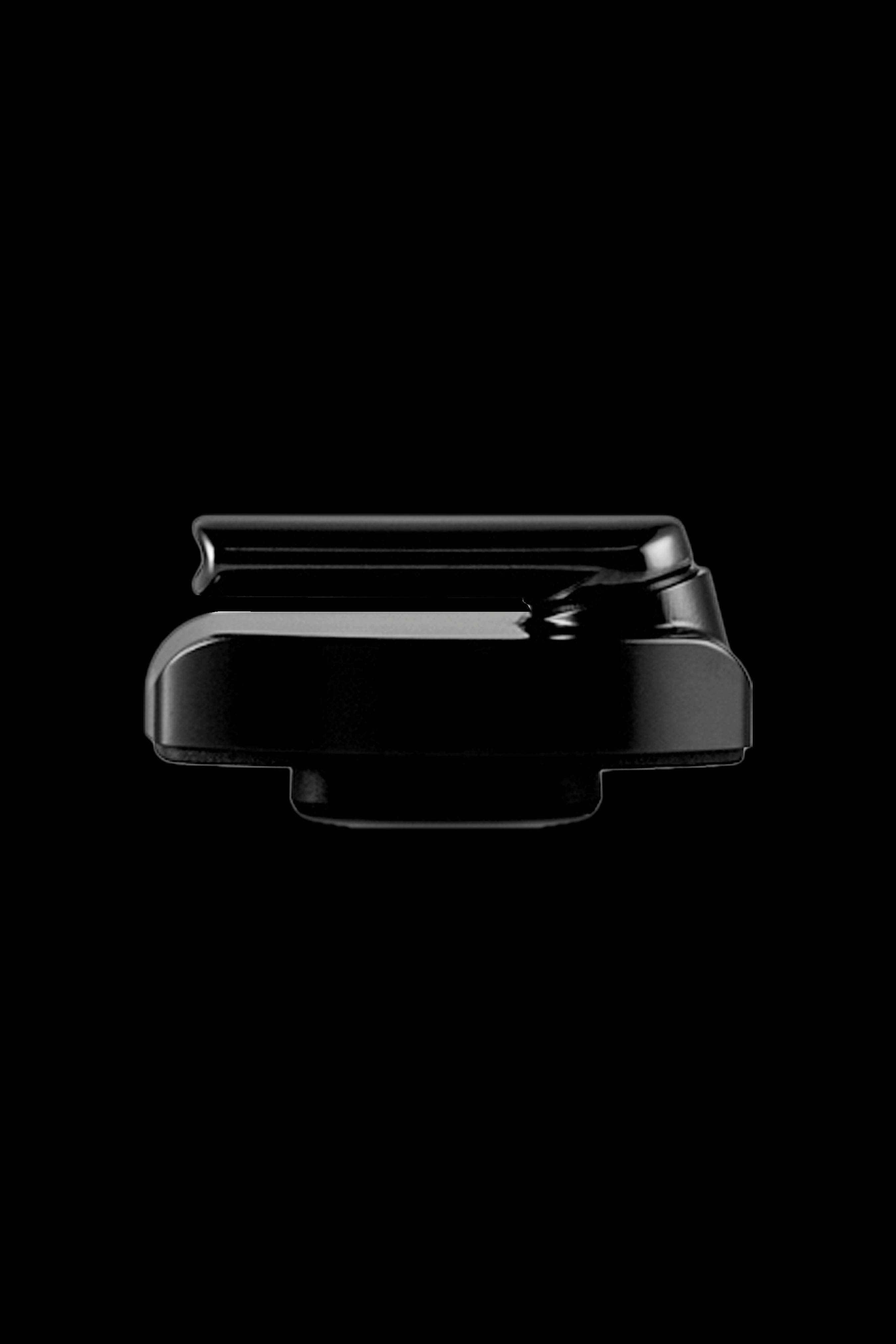 Sleek black cannabis oil vaporizer cartridge.