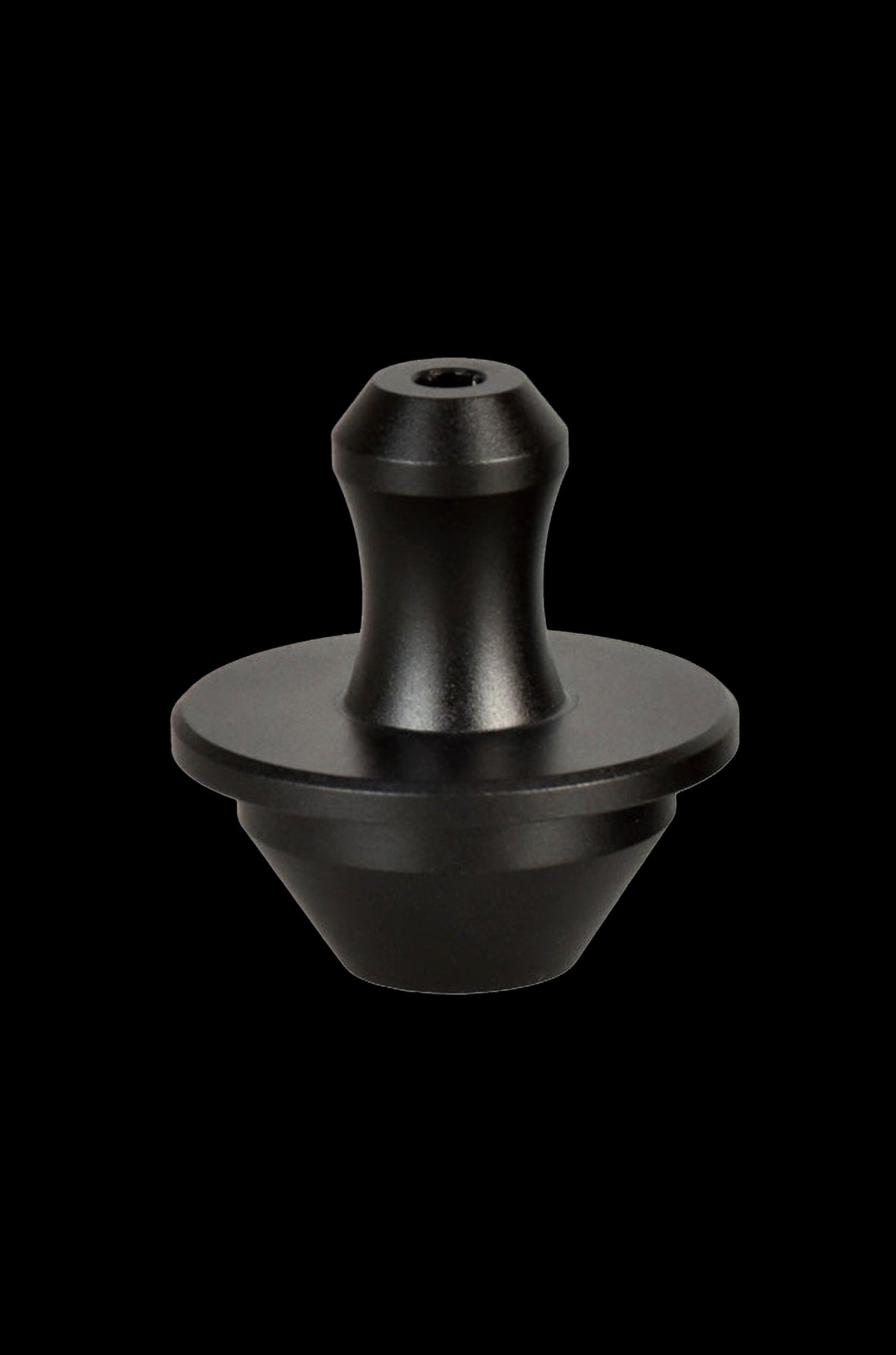 Black cannabis oil rig carb cap.