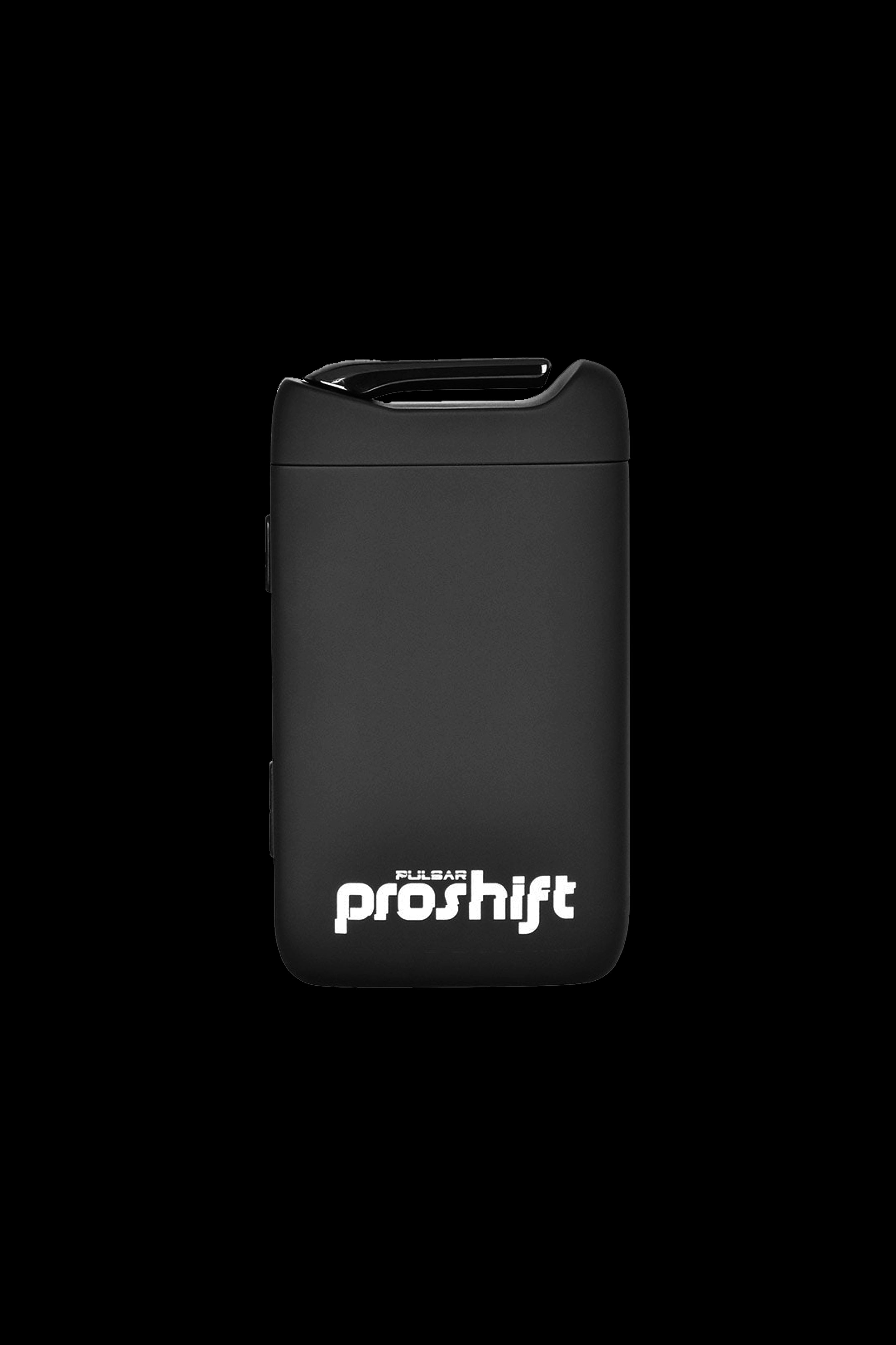 Black Pulsar vaporizer with “proshift” logo.