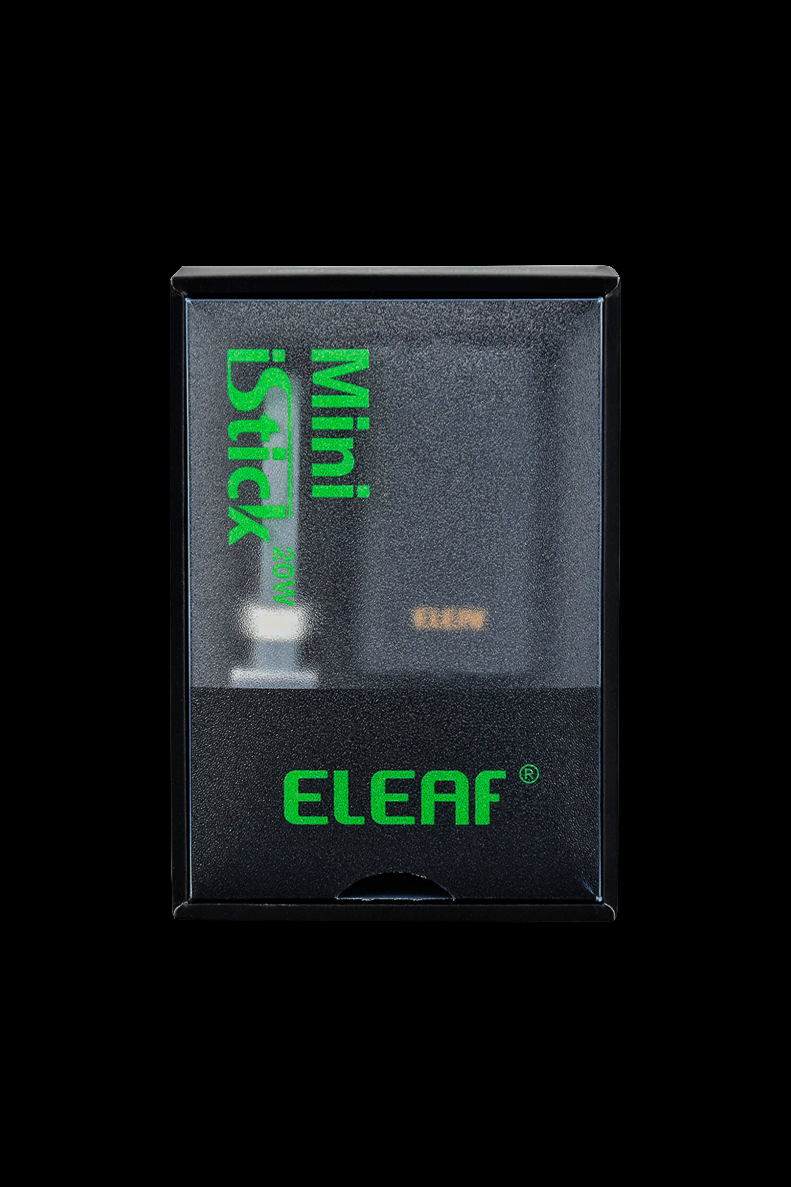 Eleaf Mini cannabis vaporizer in clear packaging.