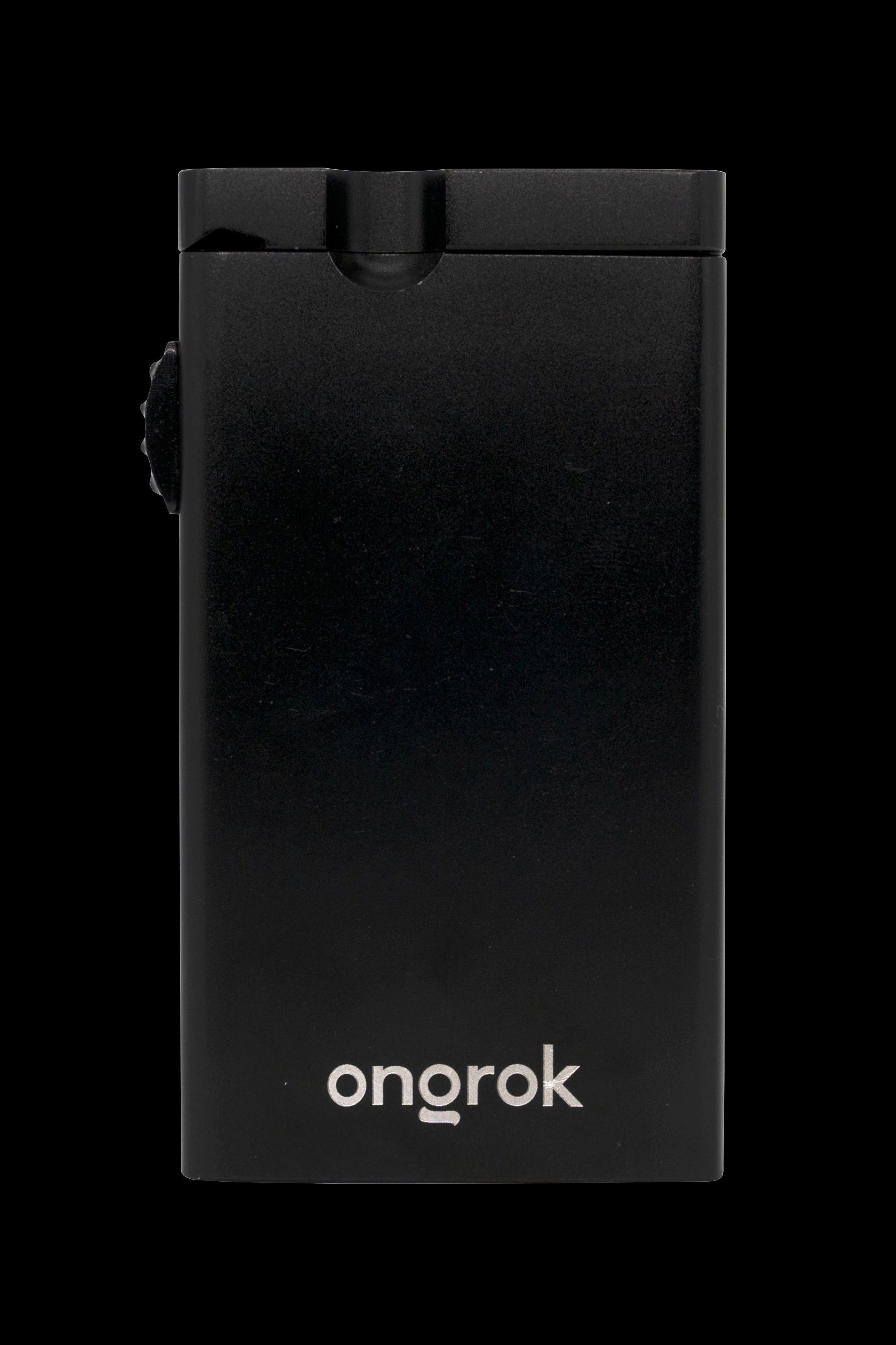 Black Onrok lighter with a flip-top design.