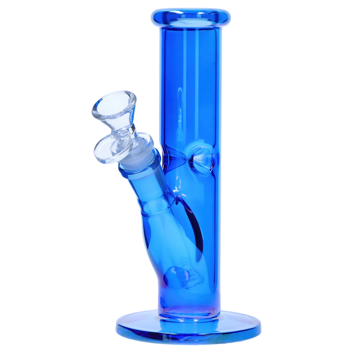 Smoke Cartel Neon Straight Tube with Ice Pinch Bong