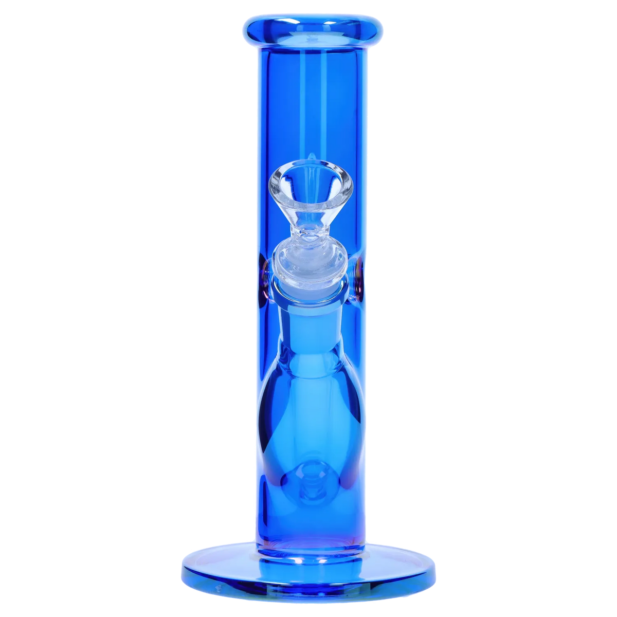 Smoke Cartel Neon Straight Tube with Ice Pinch Bong