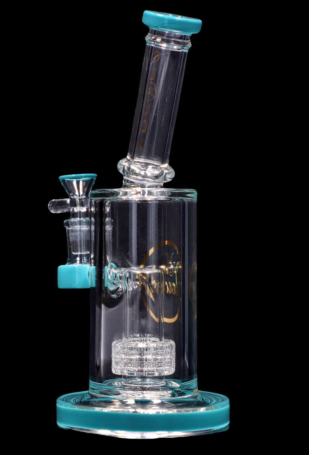 Smoke Cartel 8-inch Showerhead Dual-Use Water Pipe w/ Coloured Accents