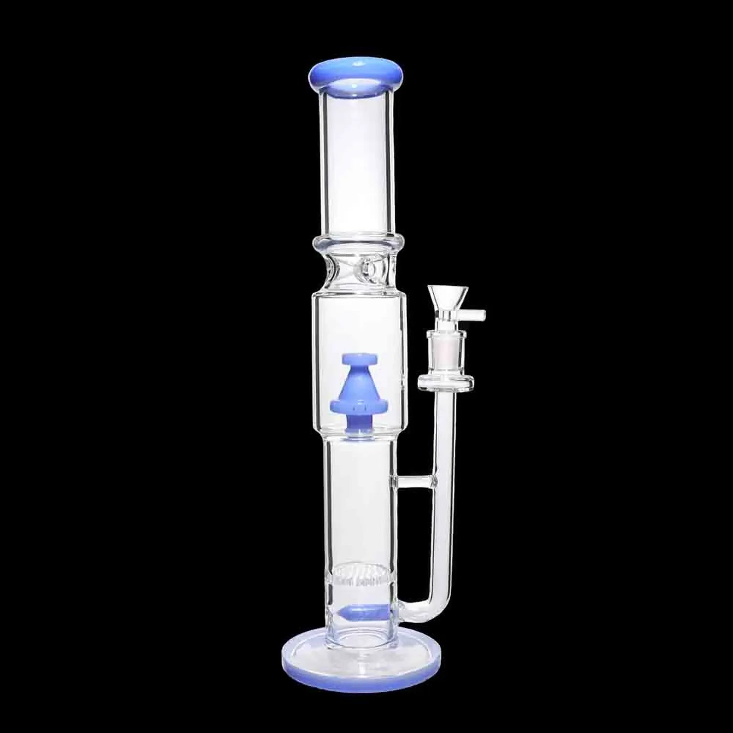 Smoke Cartel Straight Tube with Stacked Percs Bong - 17 in.