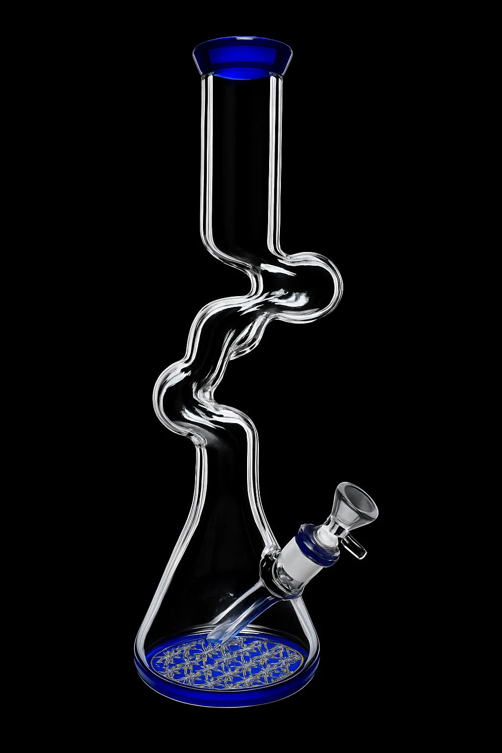 Smoke Cartel 9mm Fancy Twisted Beaker Bong - 18 in.