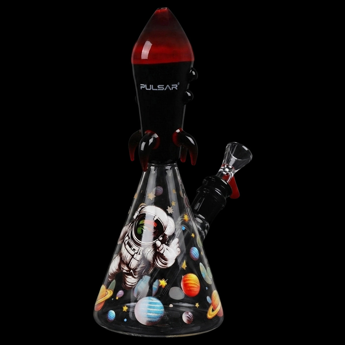 Pulsar Rocket Ship Glass Bong - 7.75" / 14mm F