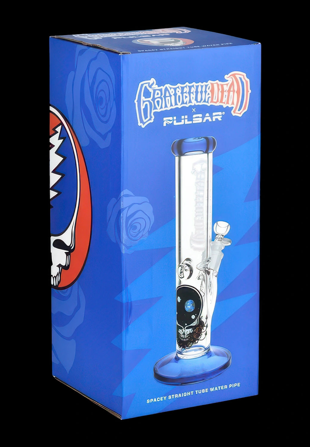Grateful Dead x Pulsar Space Your Face Straight Tube Glass Bong