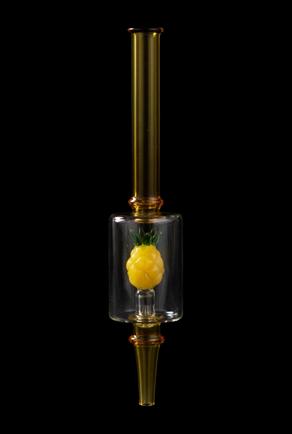 Pulsar Fruit Series Pineapple Express Glow In The Dark Dab Rig Kit - 8" / 14mm F