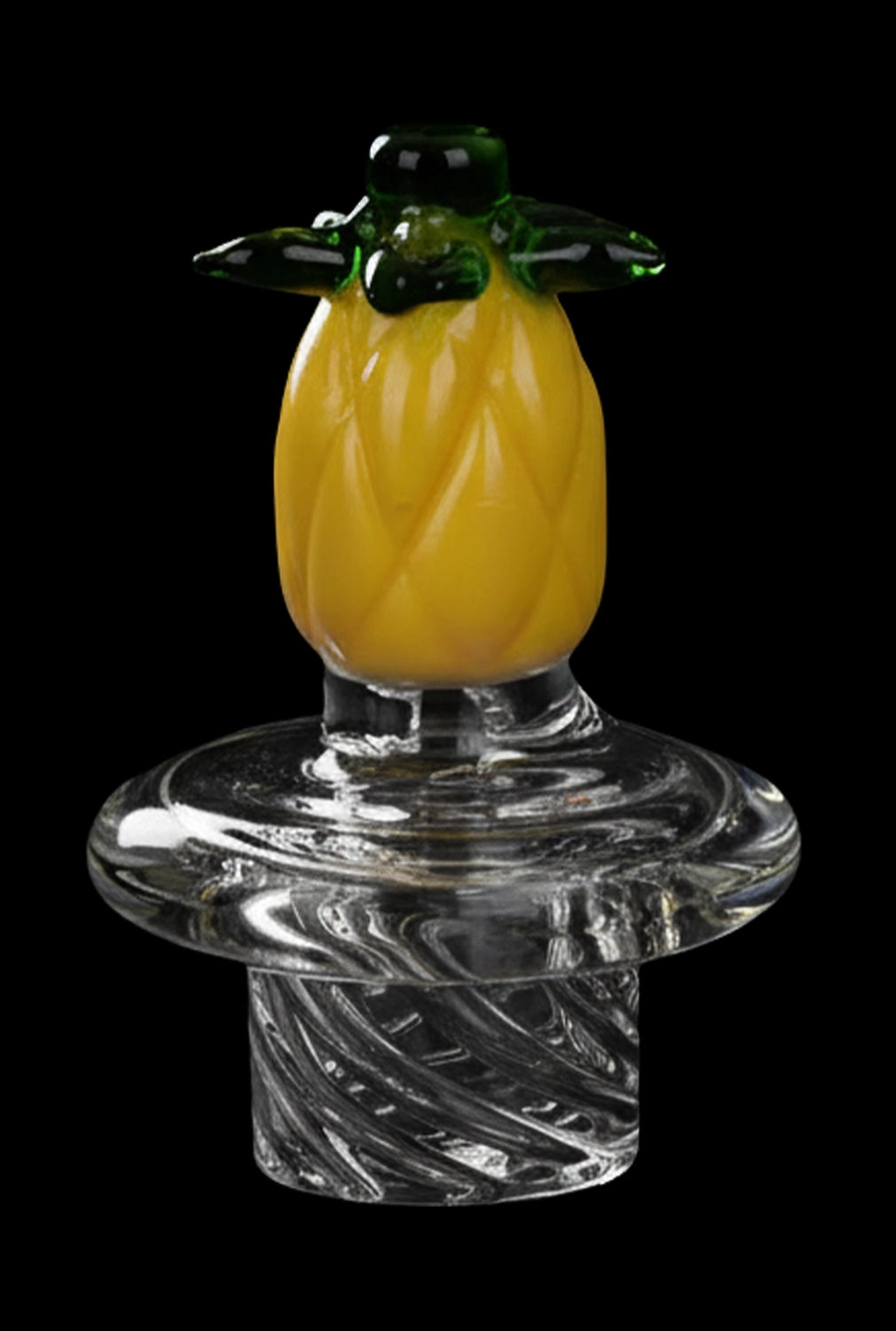 Pulsar Fruit Series Pineapple Express Glow In The Dark Dab Rig Kit - 8" / 14mm F