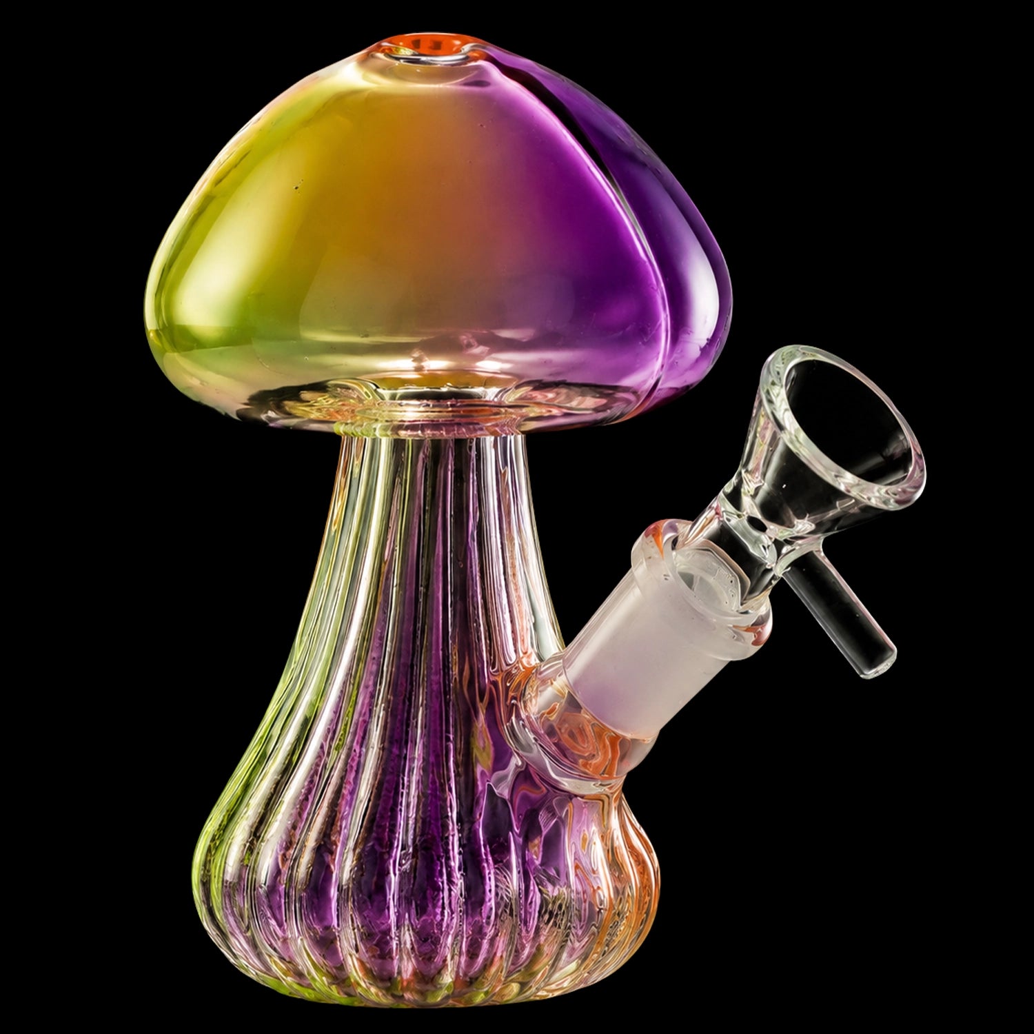 SeshGear Electroplated Mushroom Glass Bubbler - 4.75" / 14mm F