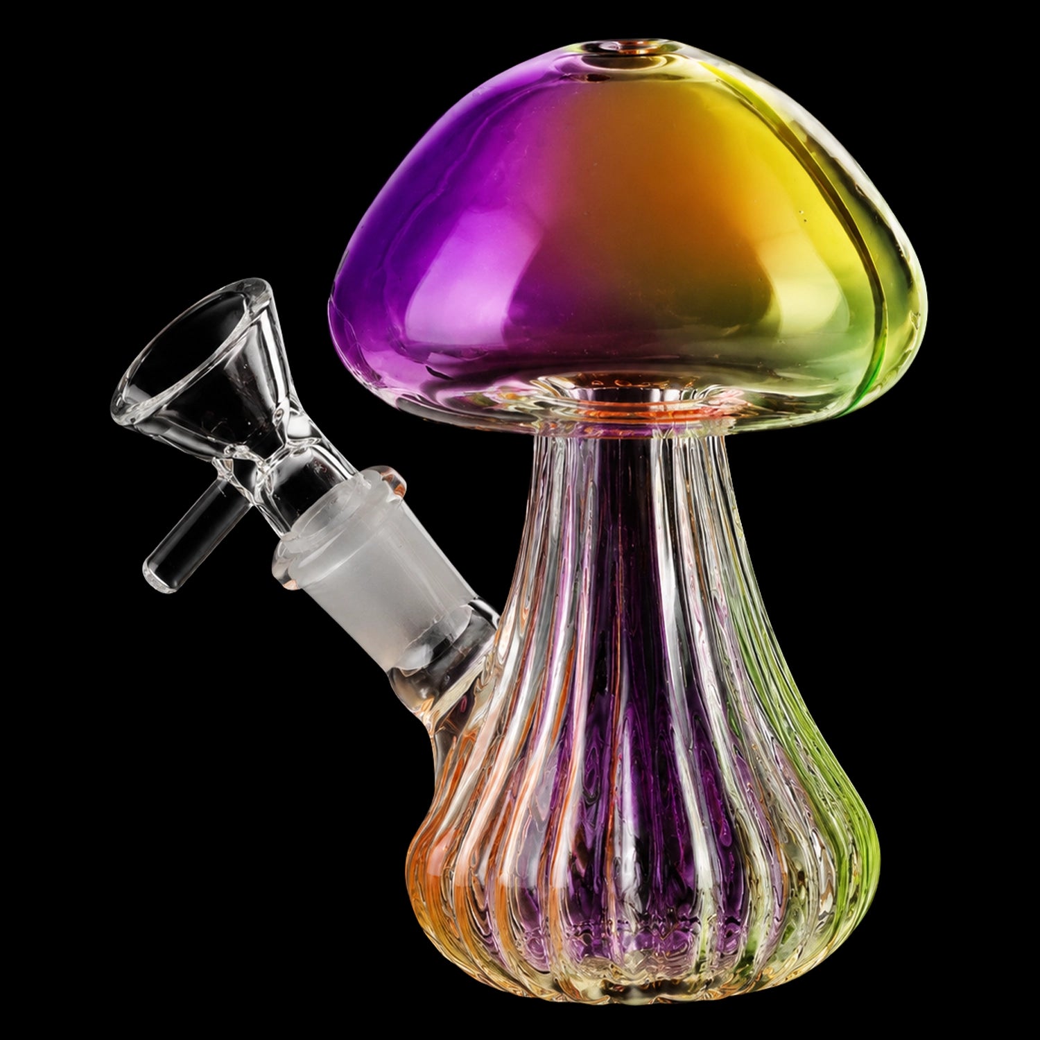 SeshGear Electroplated Mushroom Glass Bubbler - 4.75" / 14mm F