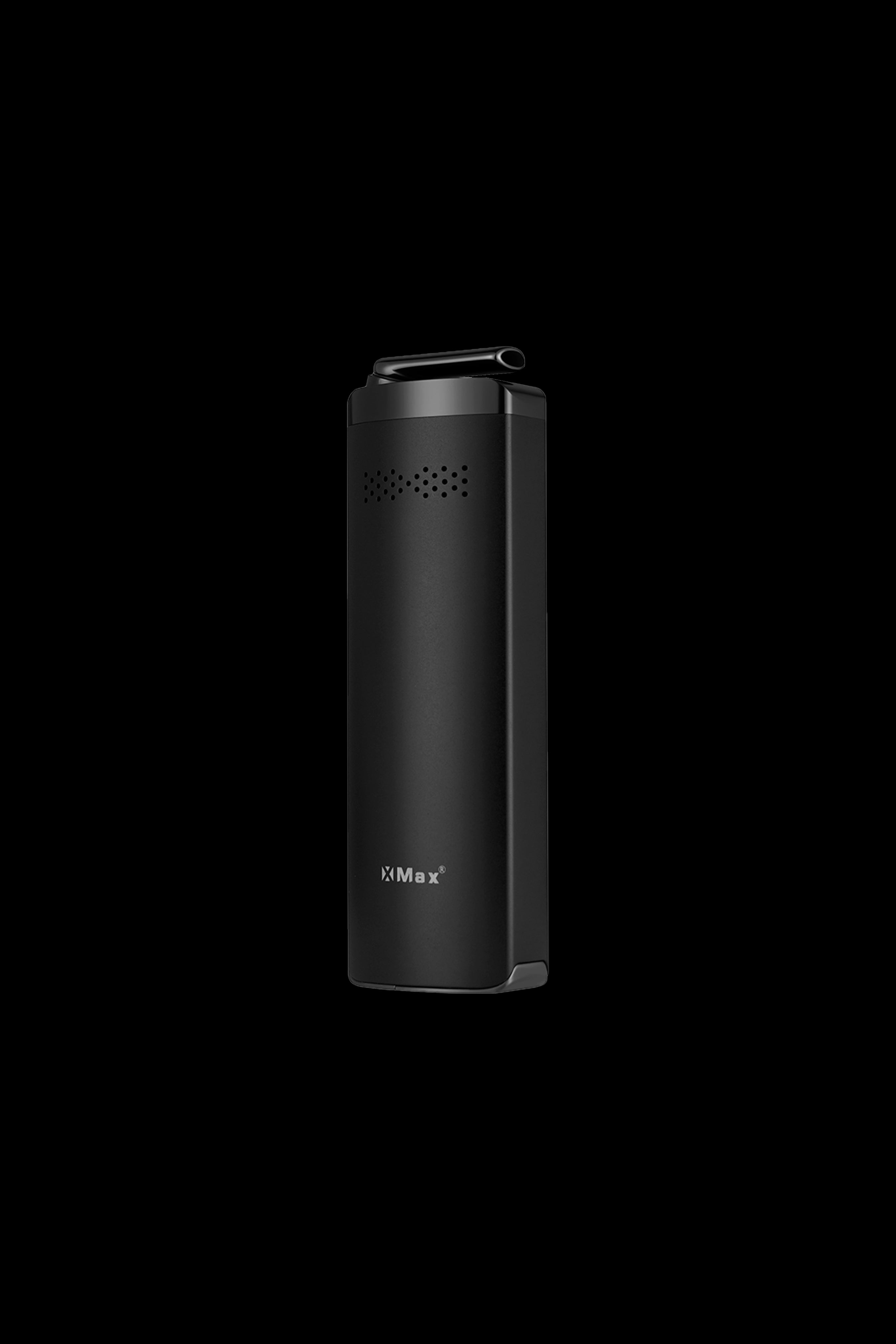 Black XMAX V3 Pro portable dry herb vaporizer.