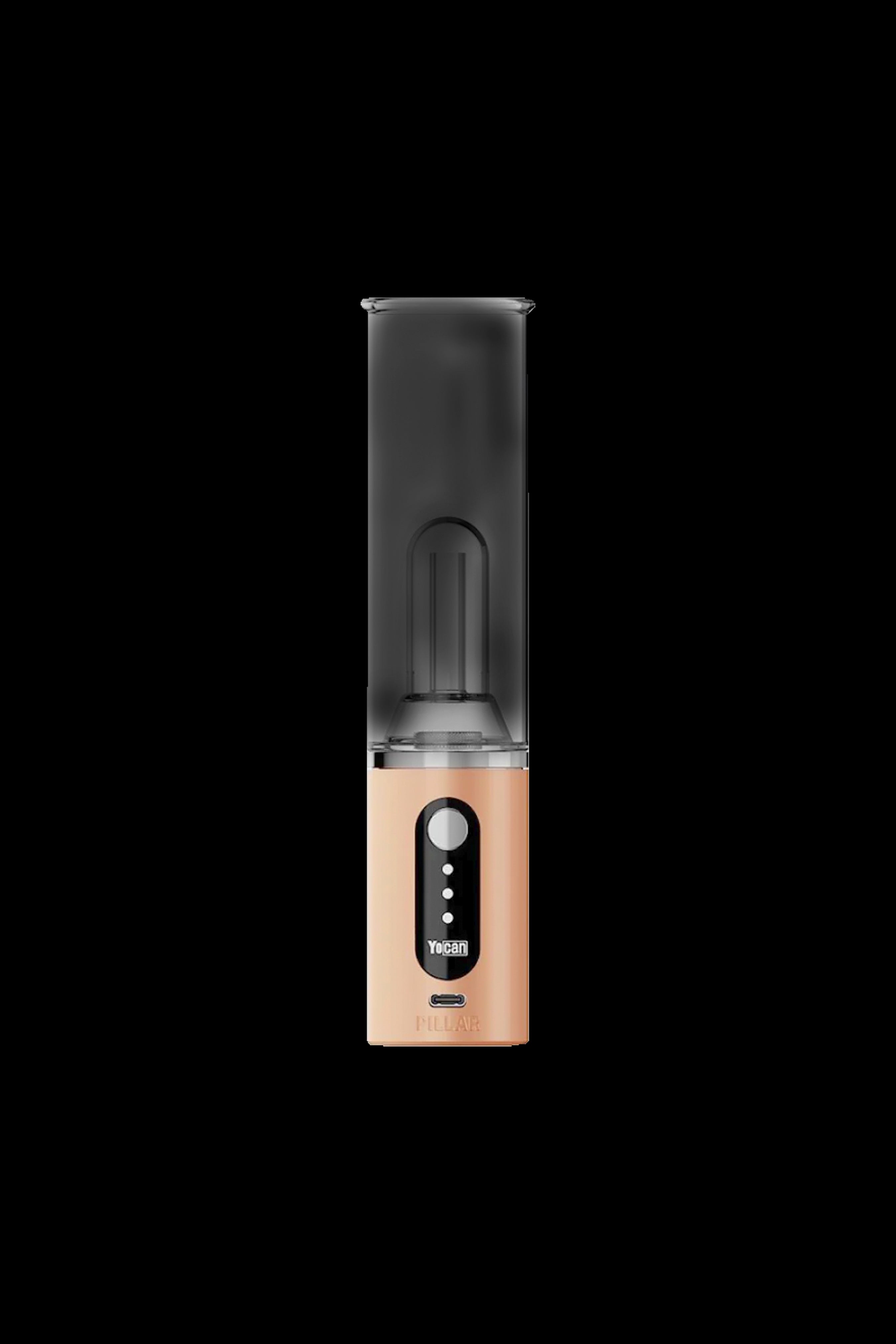 Yocan Evolve Plus XL wax vaporizer pen with a gold finish.