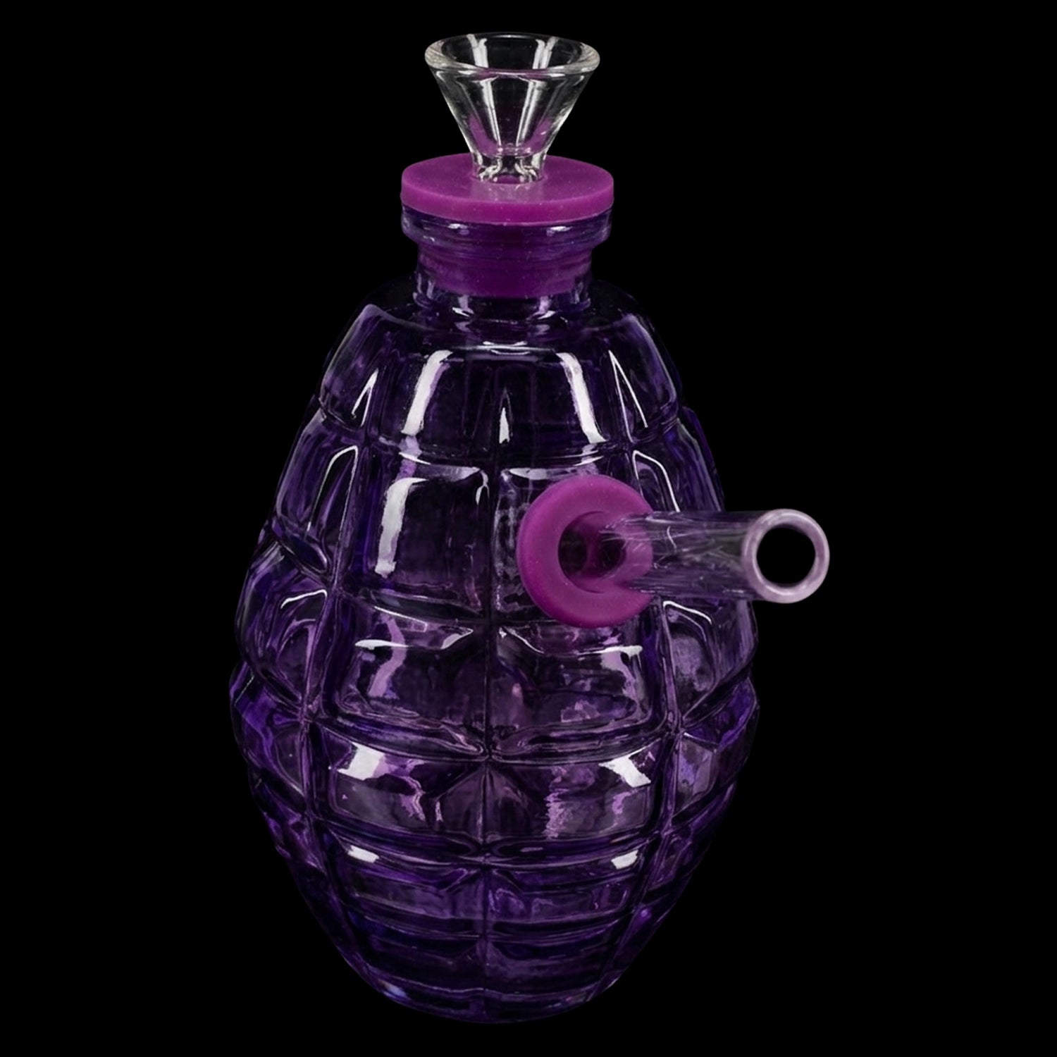 Colored Glass Grenade Bong “Blast Buddy” – 4½″