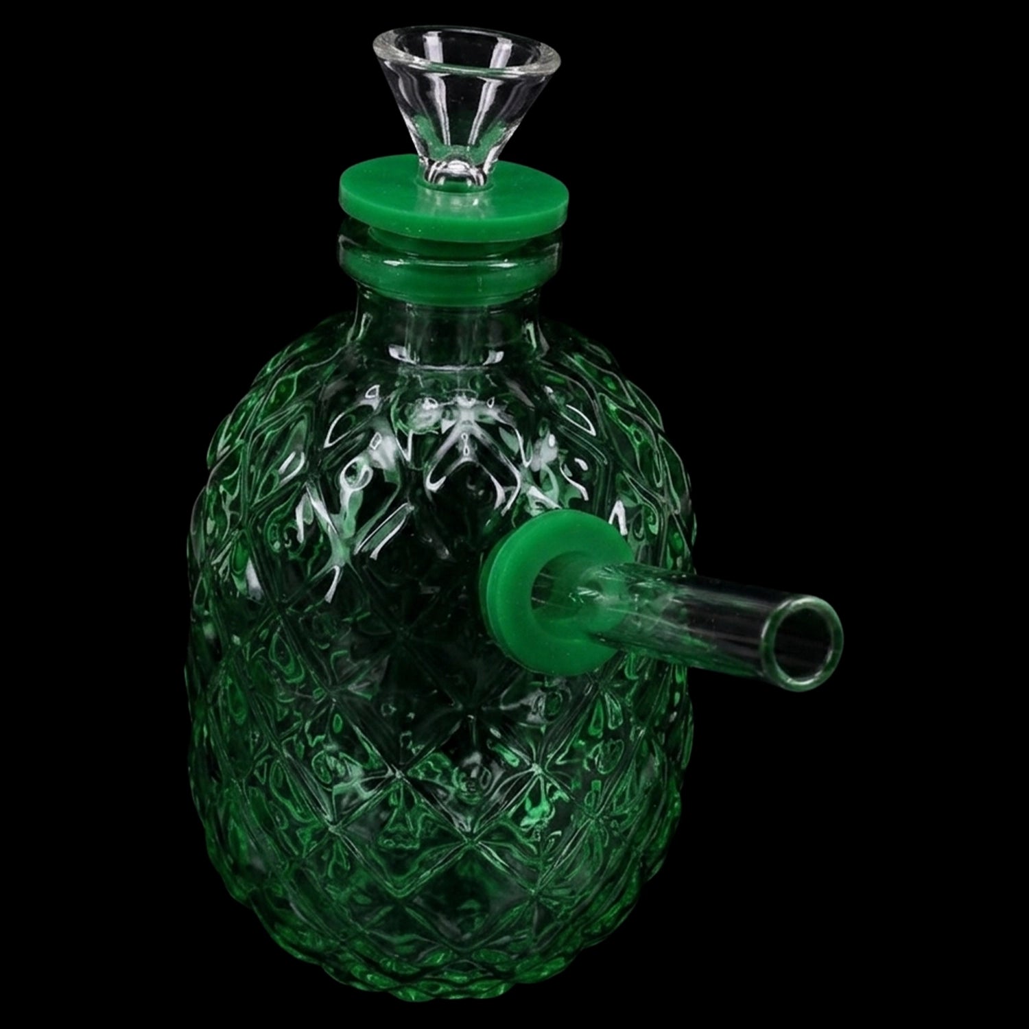 Glass Pineapple Mini Bong “Tropical Sipper” – 4″
