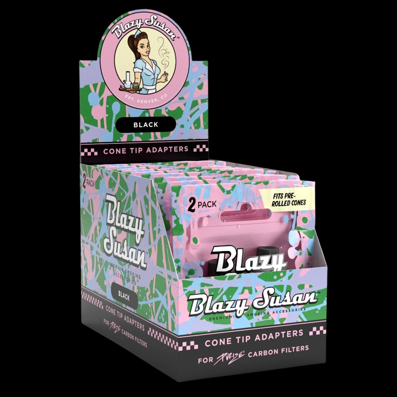 Blazy Susan Purize Cone Tip Adapters - Display Box