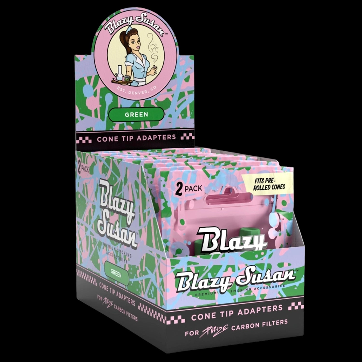 Blazy Susan Purize Cone Tip Adapters - Display Box