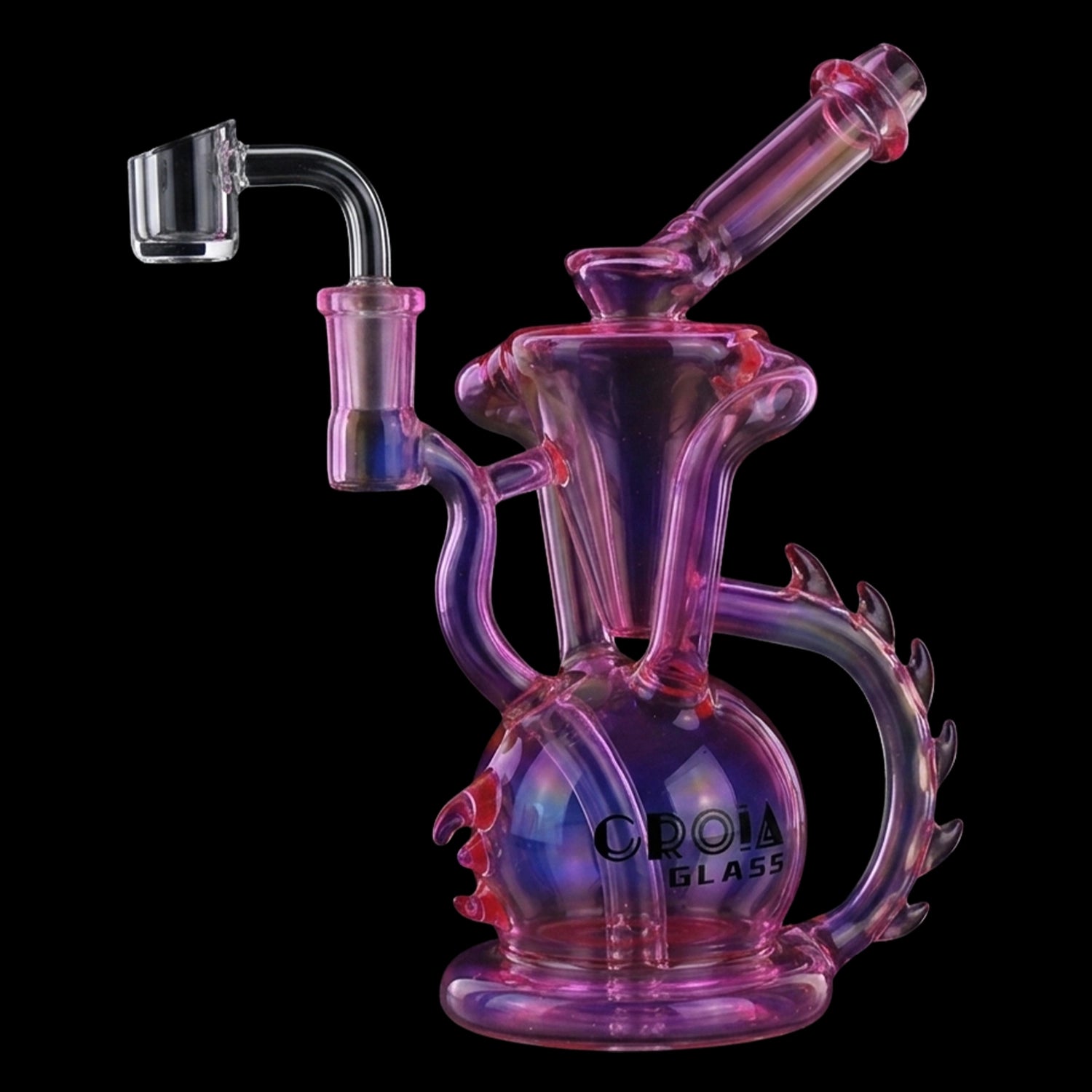 Croia Glass 10" Dragon Spine Recycler Dab Rig | Croia Glass