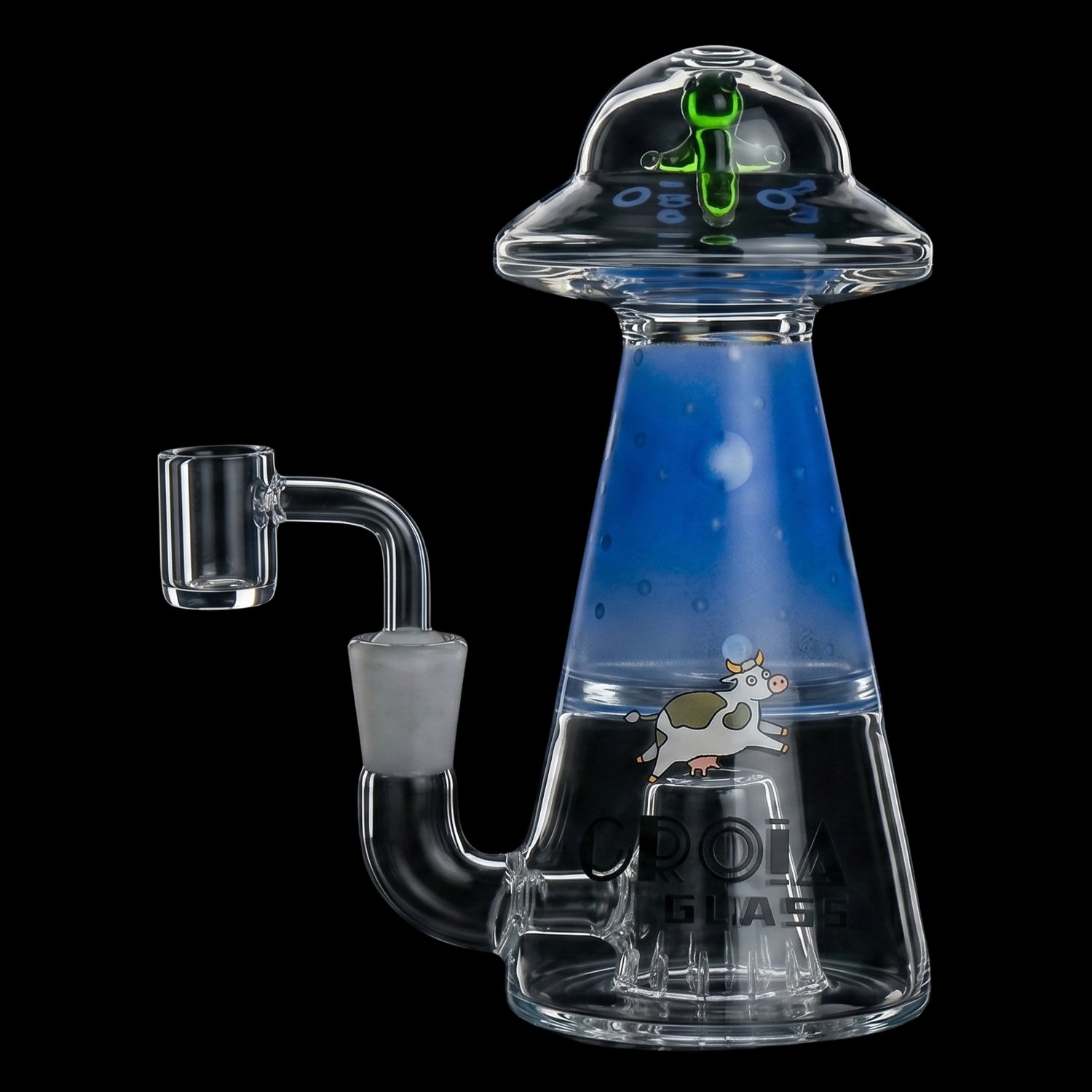 Croia Glass UFO Alien Dab Rig with Showerhead Perc | Croia Glass