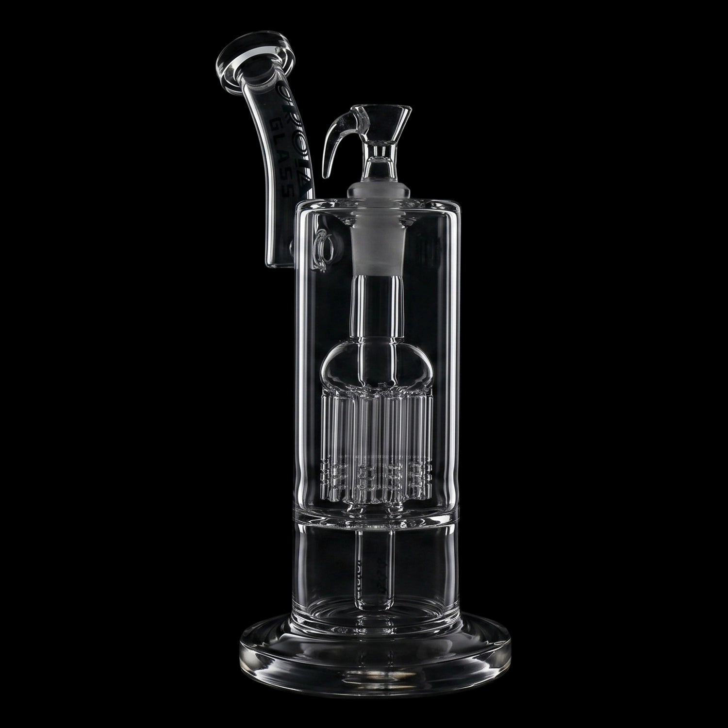 Croia Glass 10" Dual Chamber Scientific Bubbler Tree Perc Glass Bong | Croia Glass