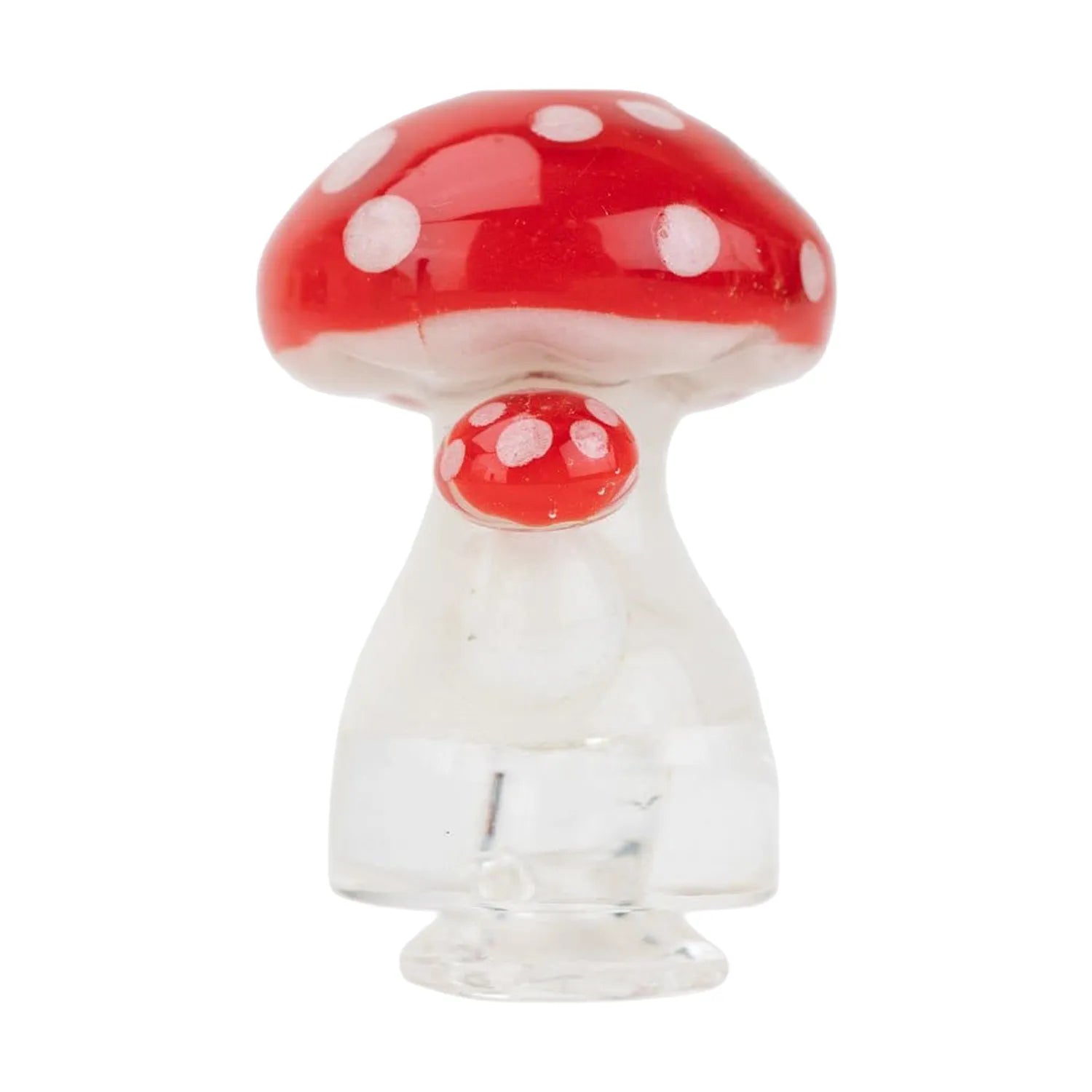 Empire Glassworks PuffCo Pivot Glass Mouthpiece - Red Mushroom