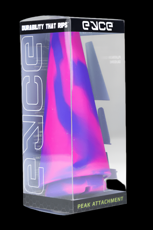 NCCE Peak attachment in retail packaging, featuring a purple and pink gradient design.