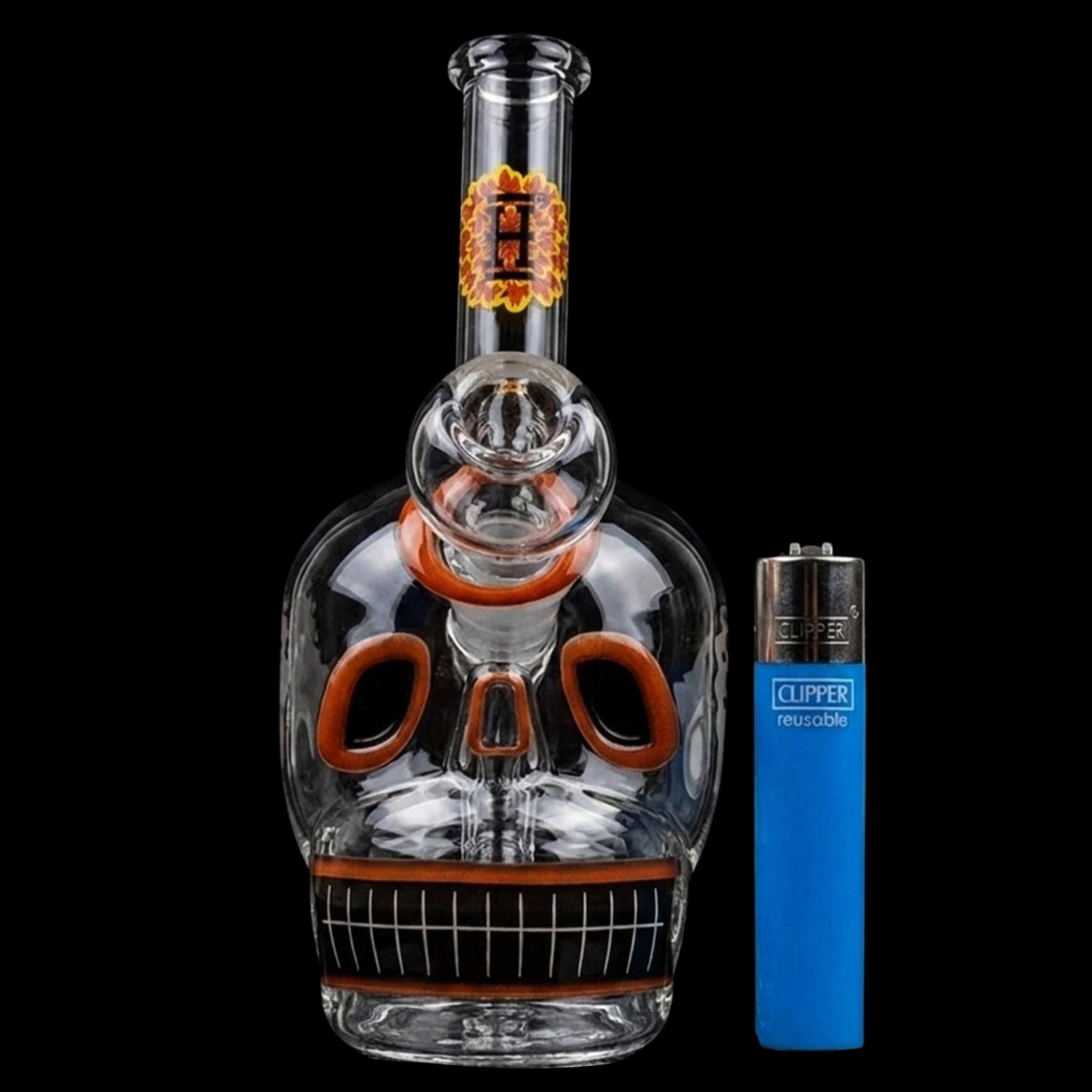 Dia De Los Muertos Skull Bong 6.1"