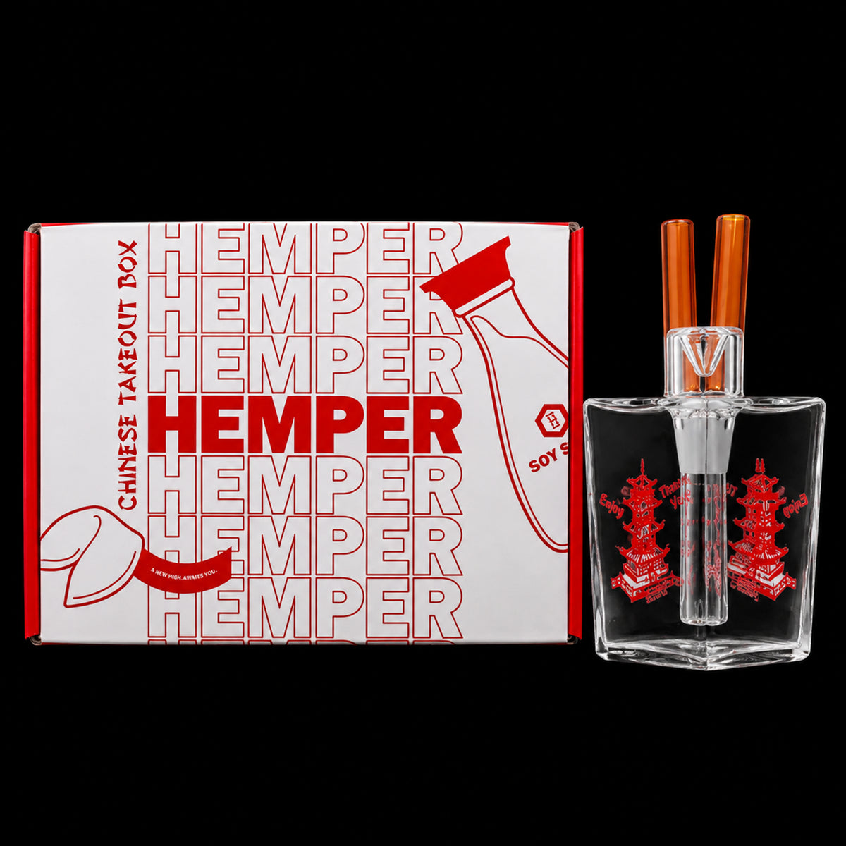 Hemper Chinese Takeout Glass Bong
