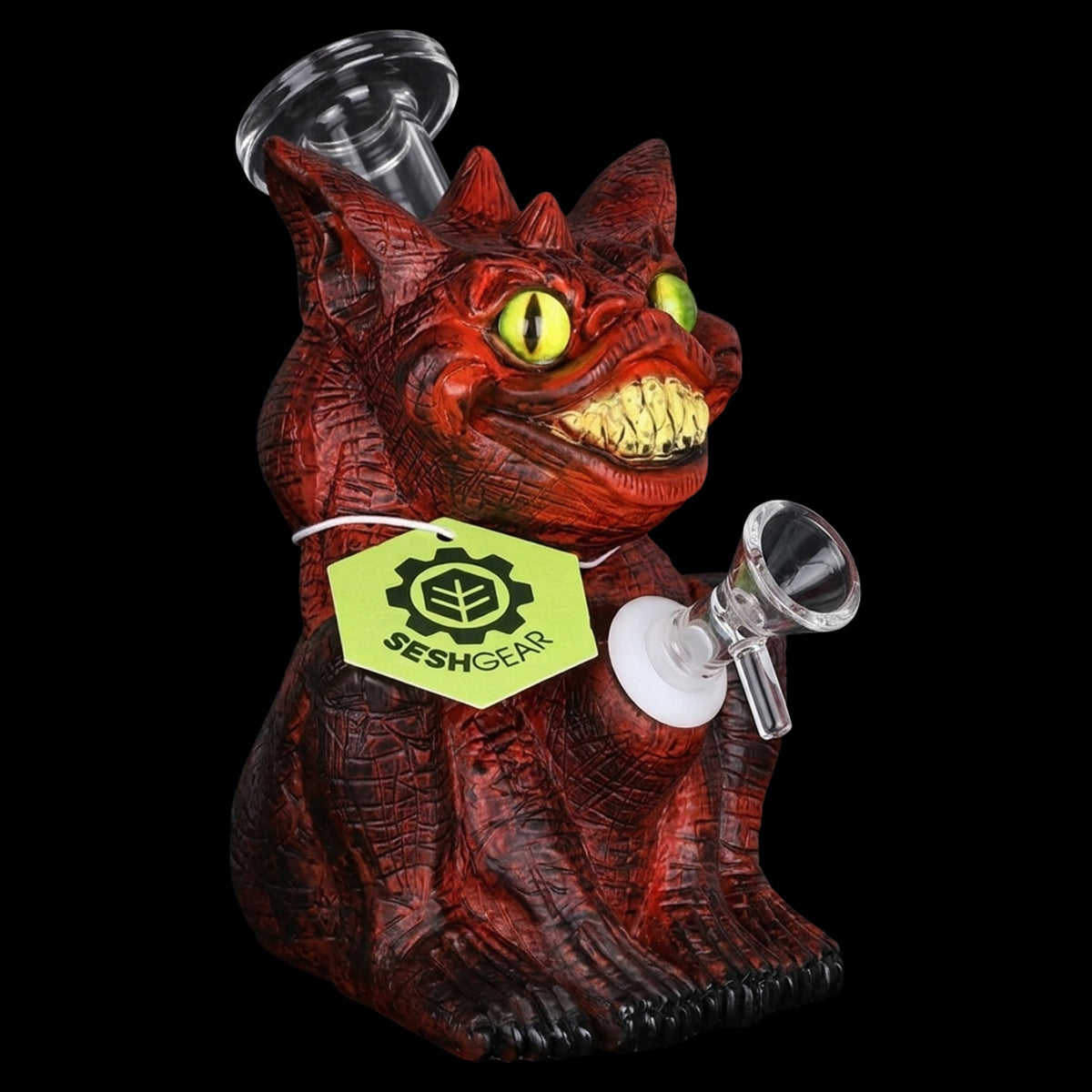 Seshgear Crazy Monster Vinyl on Glass Bong - 6.5" / 14mm F