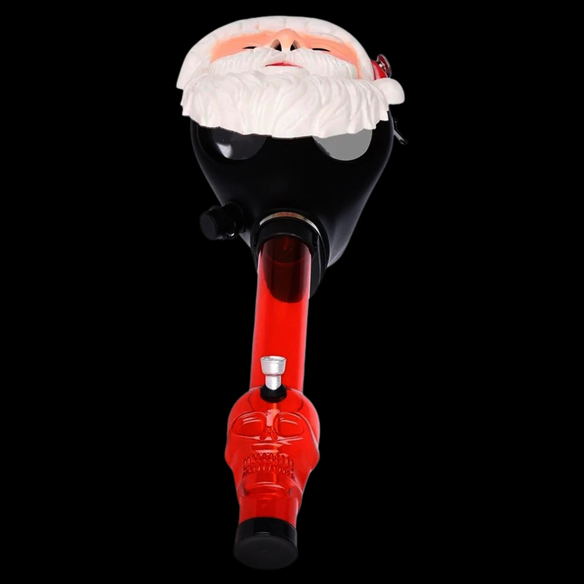 Santa Gas Mask w/ Acyrlic Bong - 10.25"