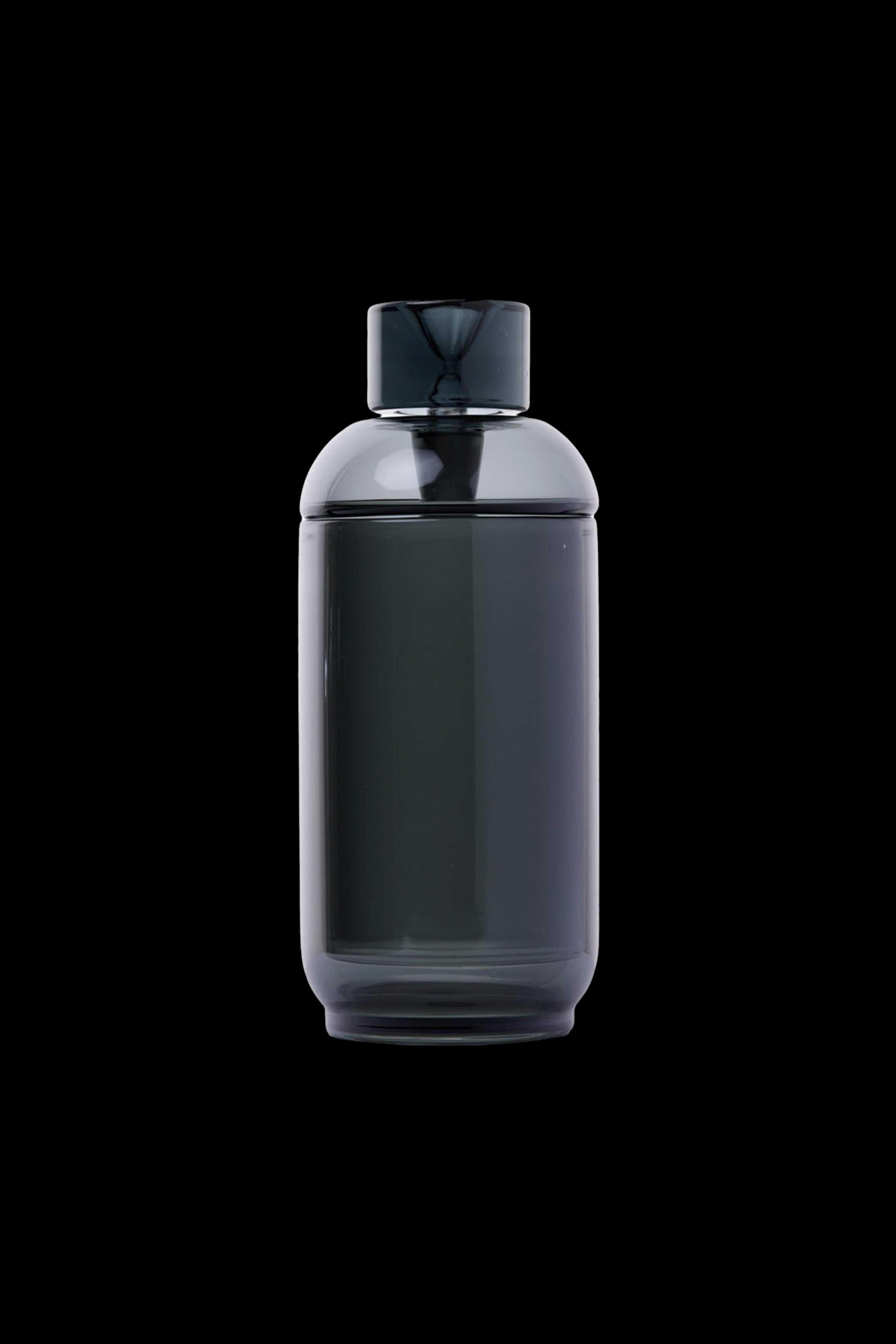 Black silicone cannabis oil container.