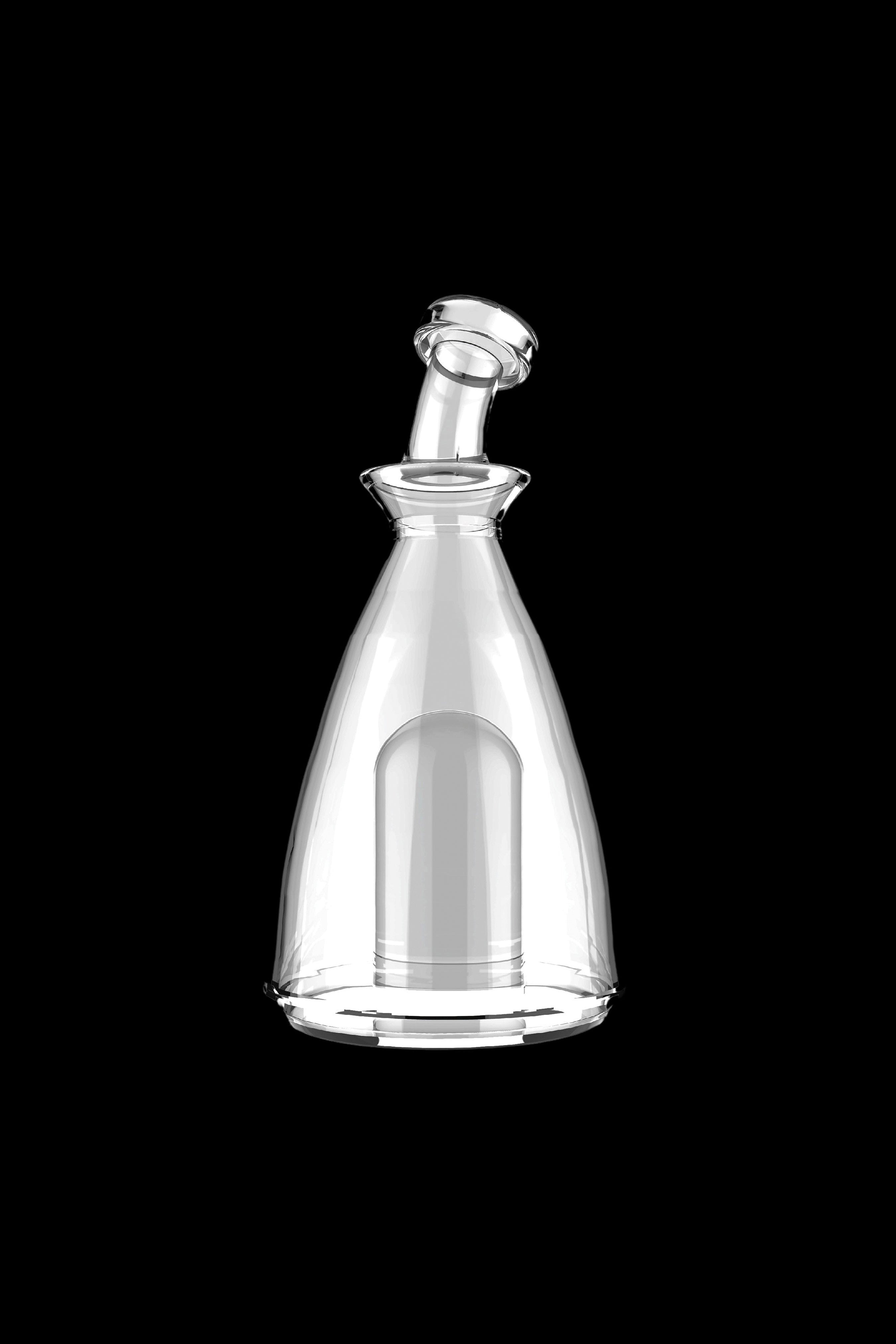 Clear glass bubbler for cannabis concentrate use.