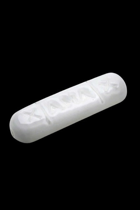 White silicone dab straw for cannabis concentrates.