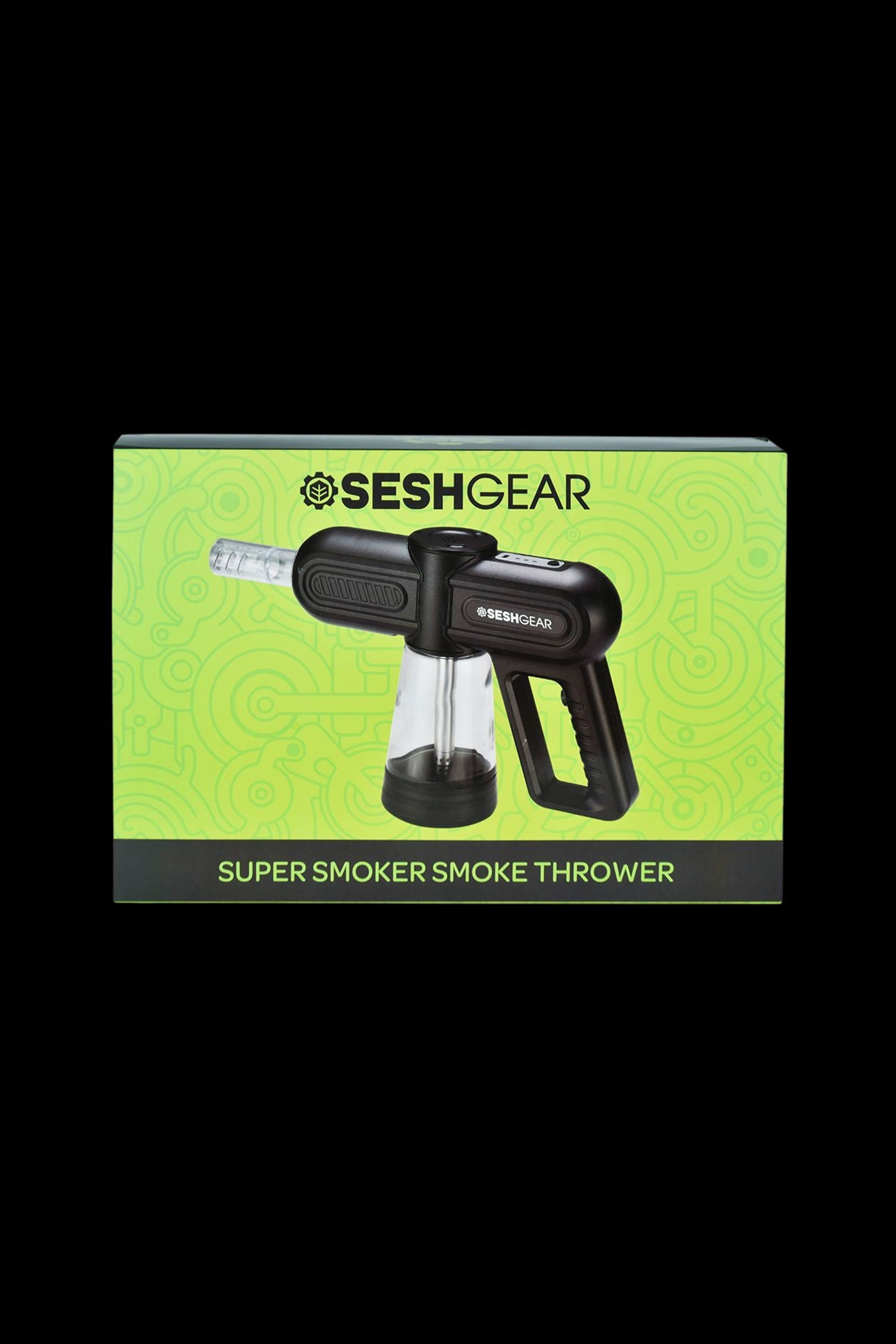 Seshgear Super Smoker smoke thrower device in packaging.