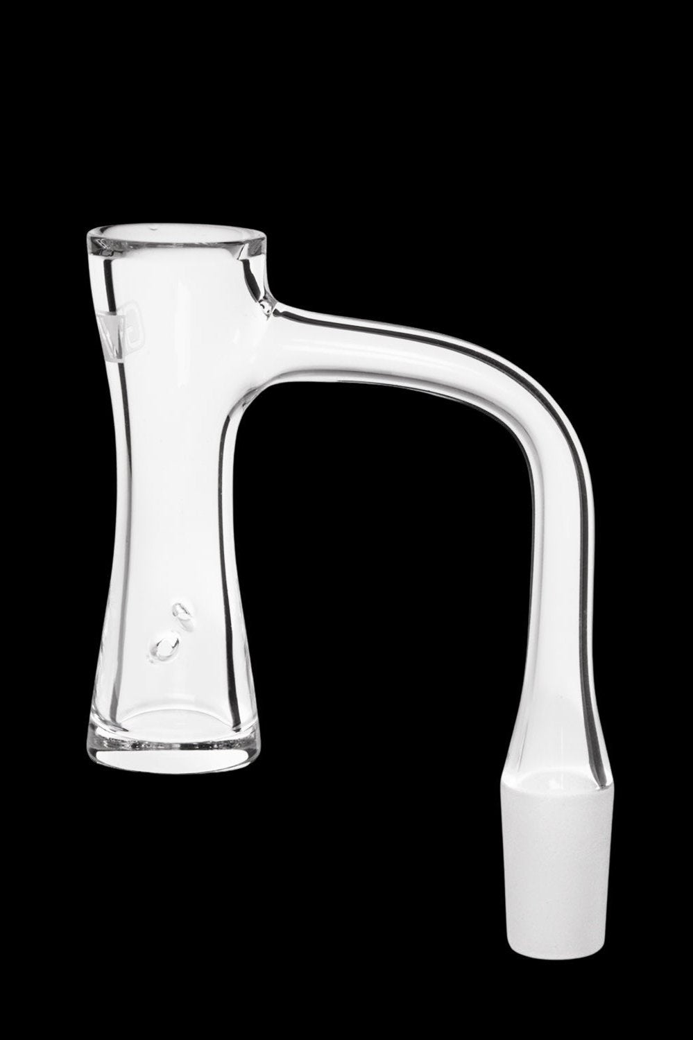 Clear glass bubbler for cannabis use.