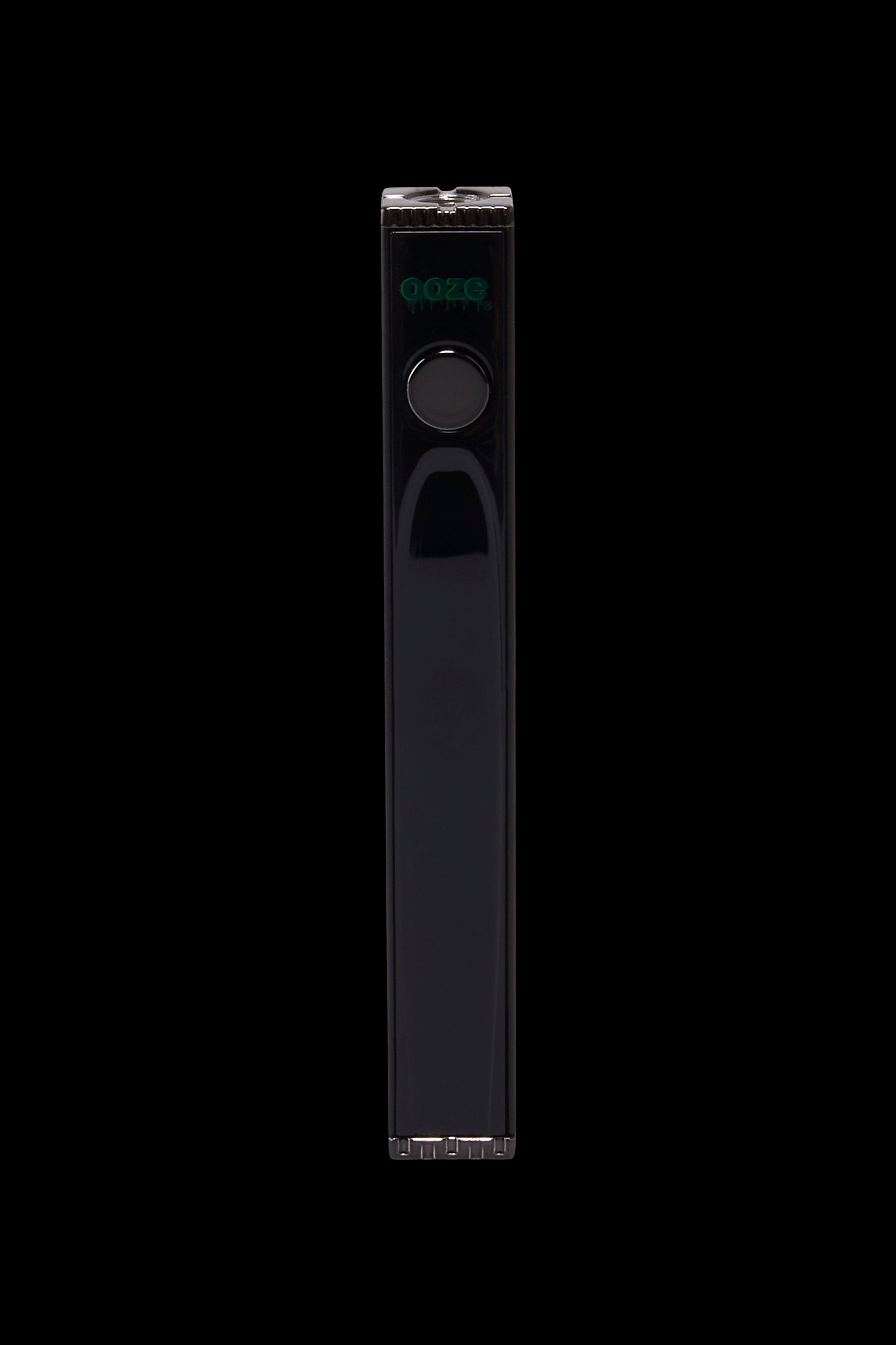 Black cannabis vaporizer pen with digital display.