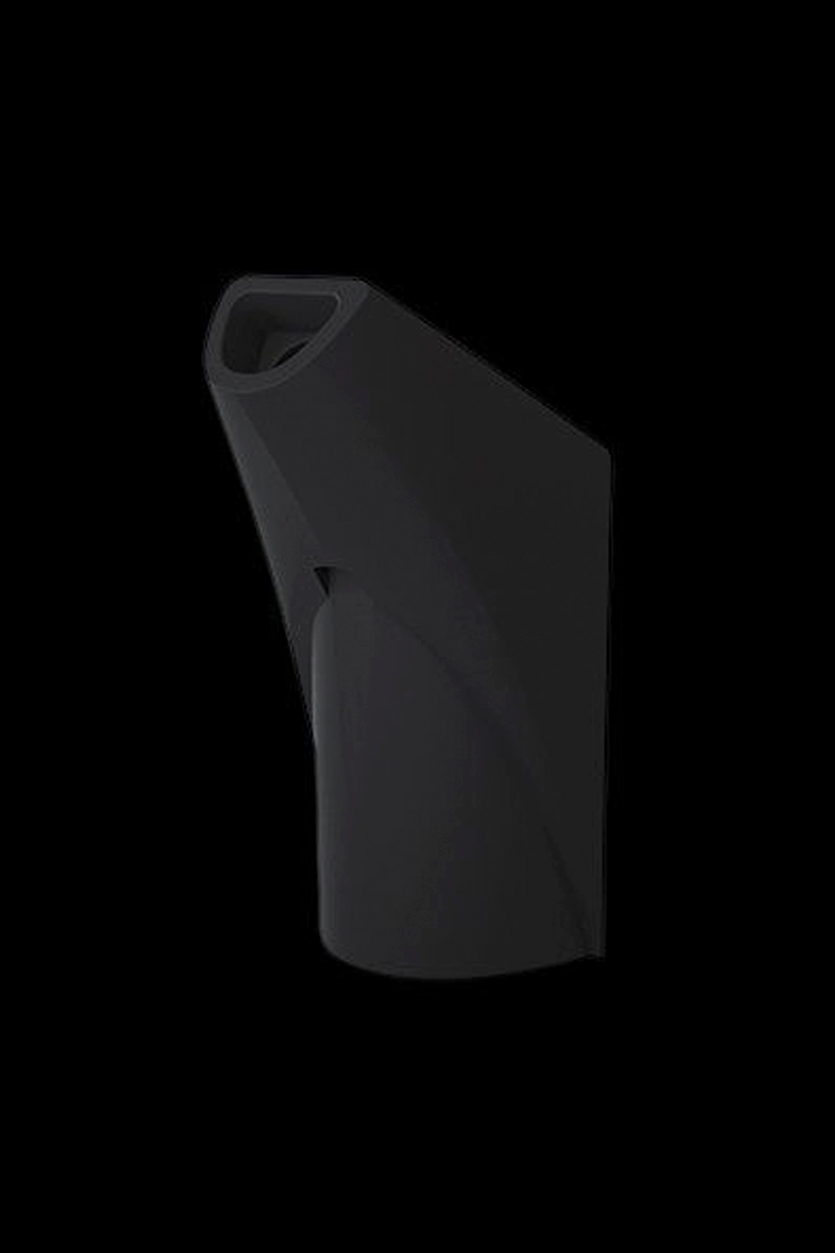 Sleek, black cannabis pipe.