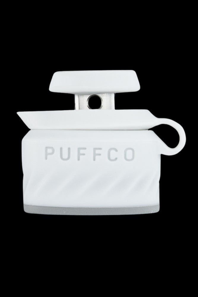 White Puffco Peak Pro portable dab rig.